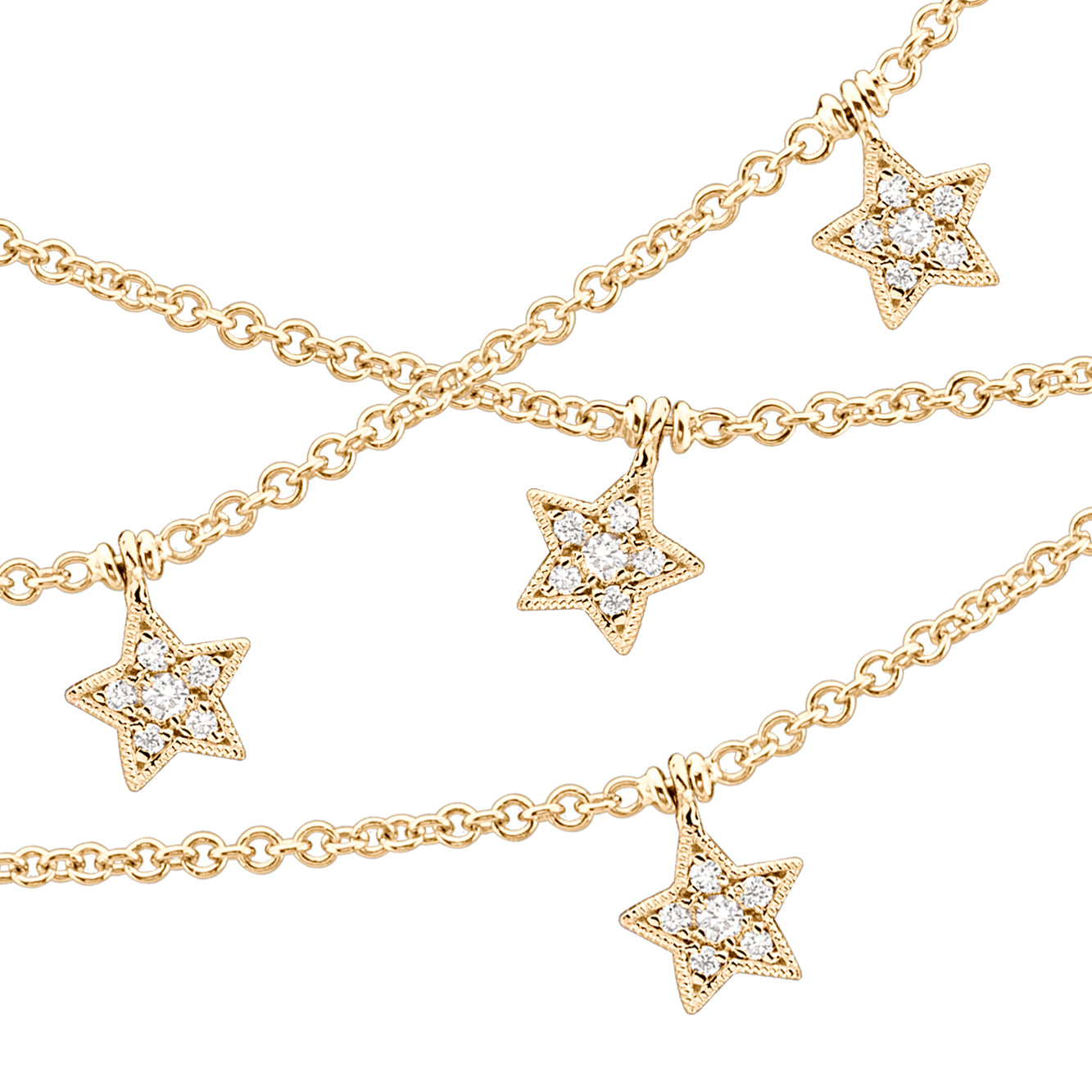 STAR CHARMS CHAIN NECKLACE
