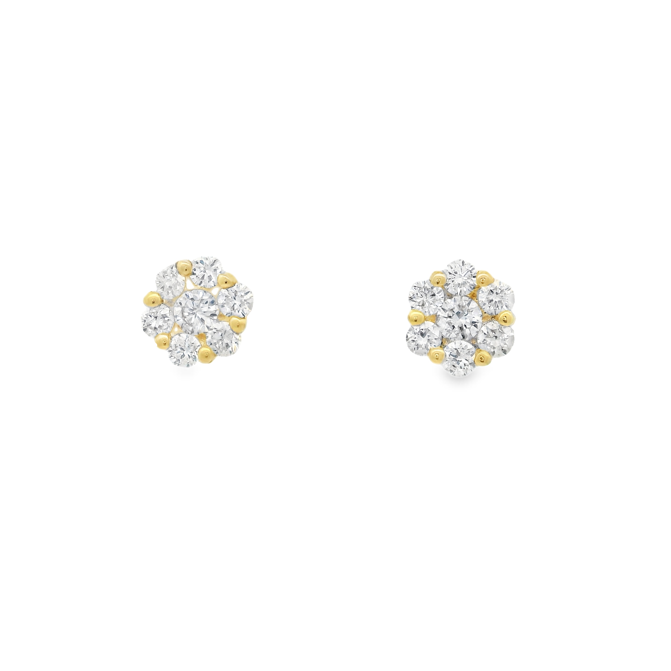 DIAMOND FLOWER EARRINGS
