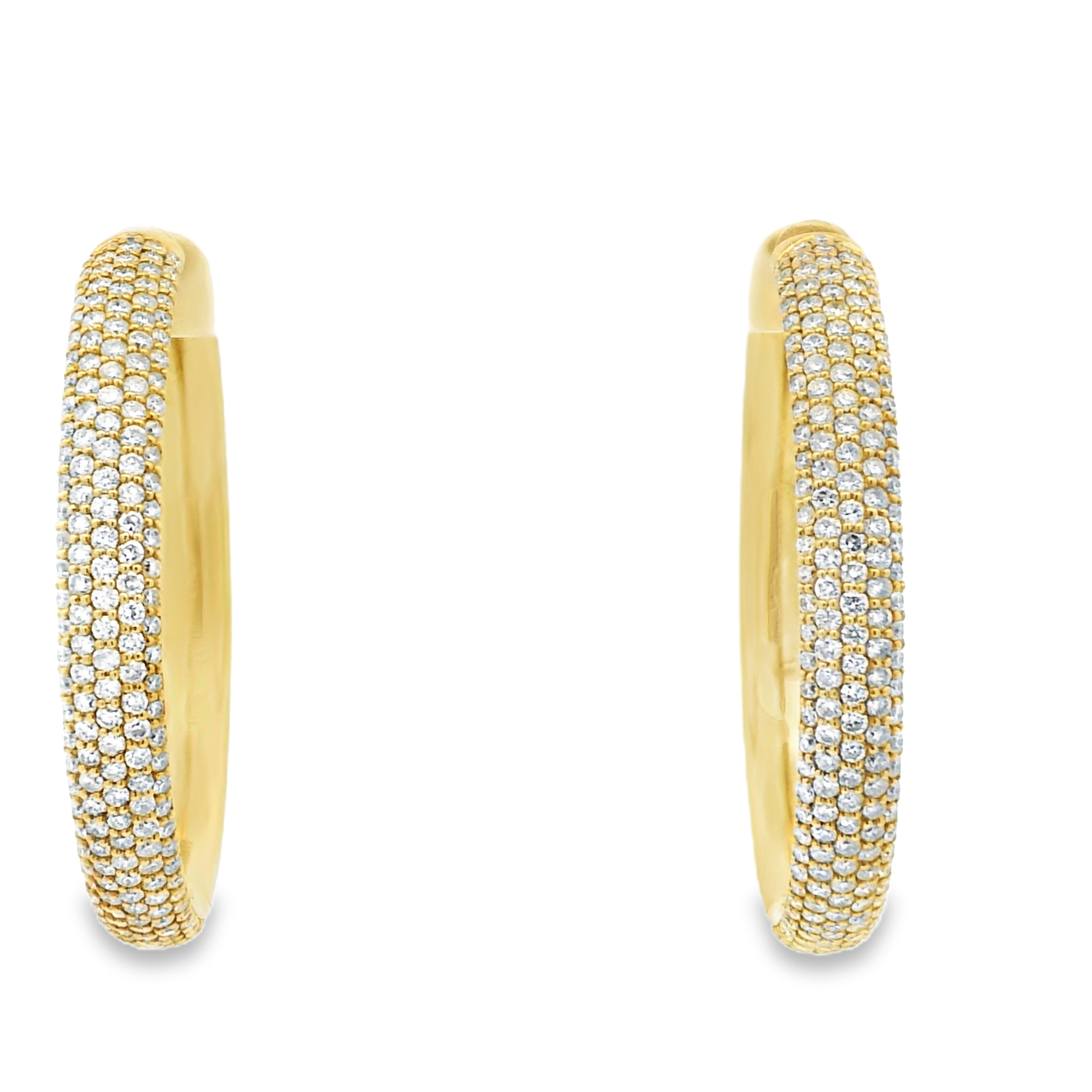 DIAMOND PAVE HOOPS