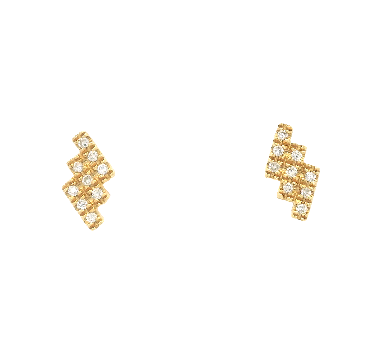 TETRIS DIAMOND EARRINGS
