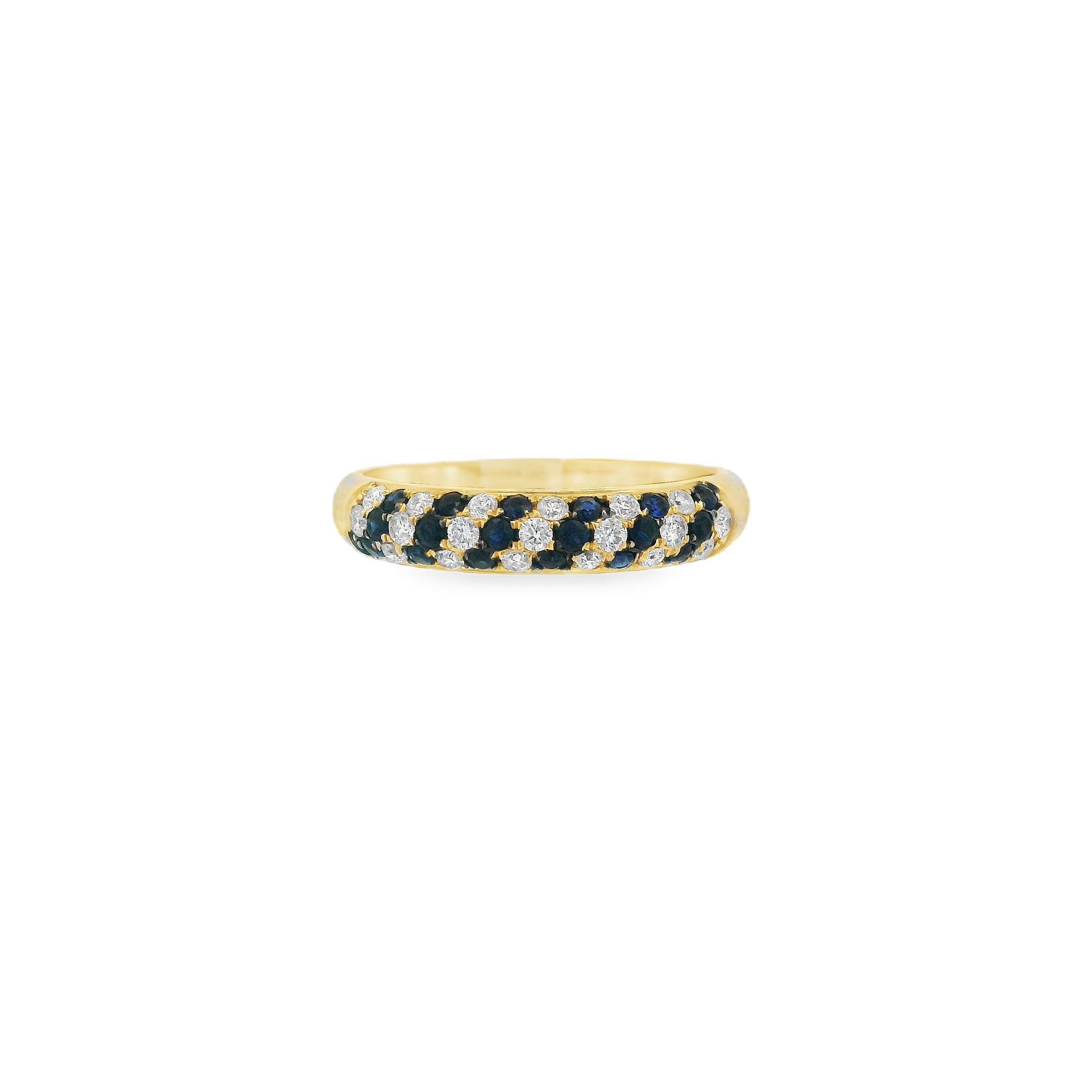 SAPPHIRE SPIRAL BAND