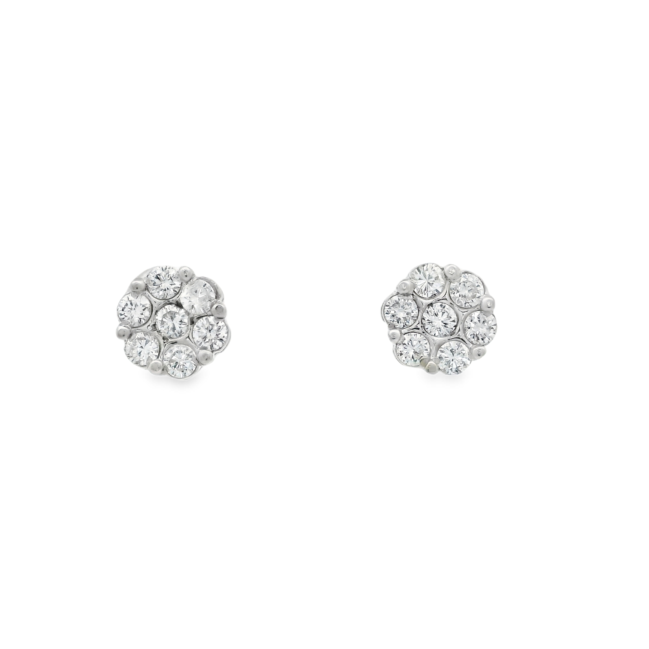 ROUNDED DIAMOND STUDS