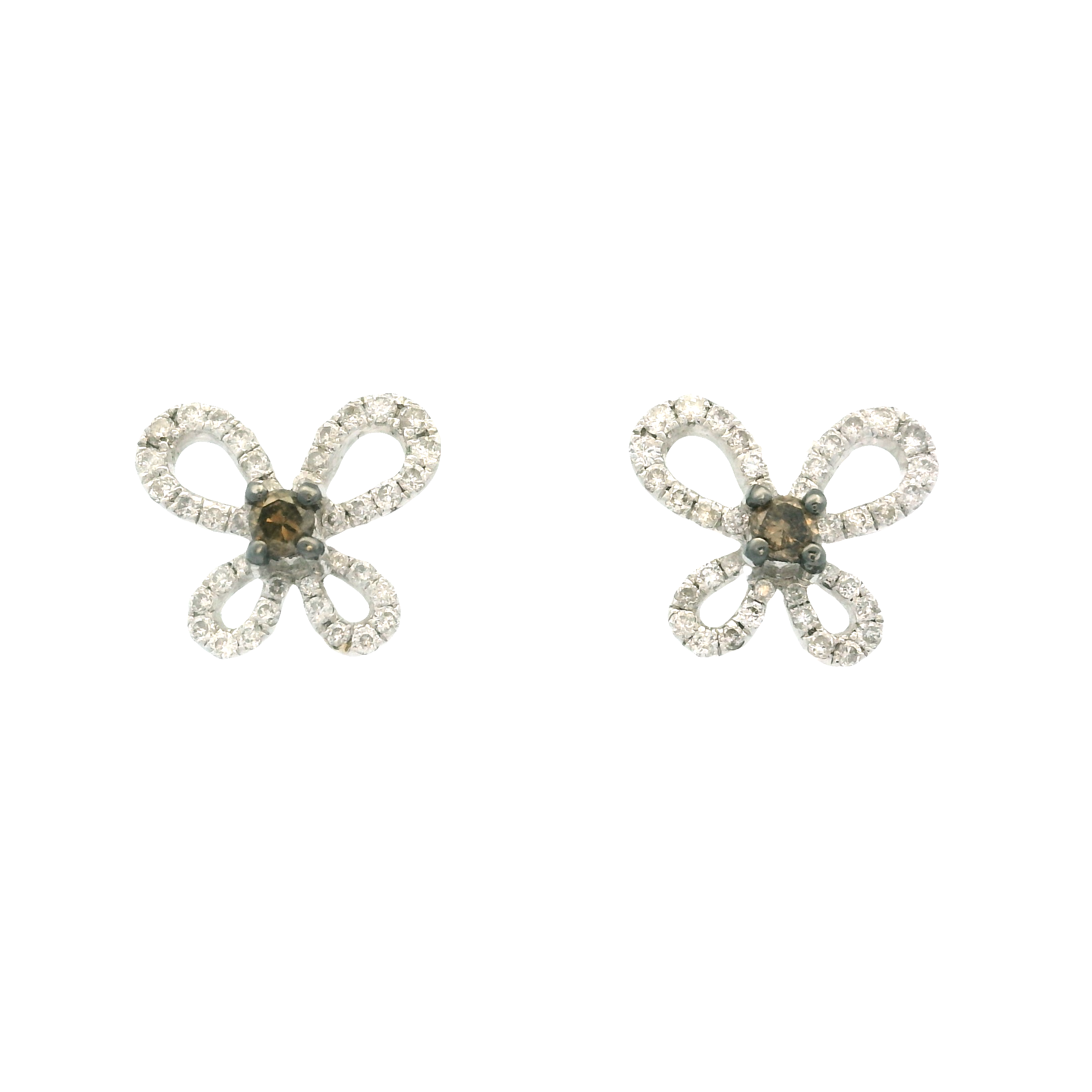 CHAMPAGNE DIAMOND BUTTERFLY