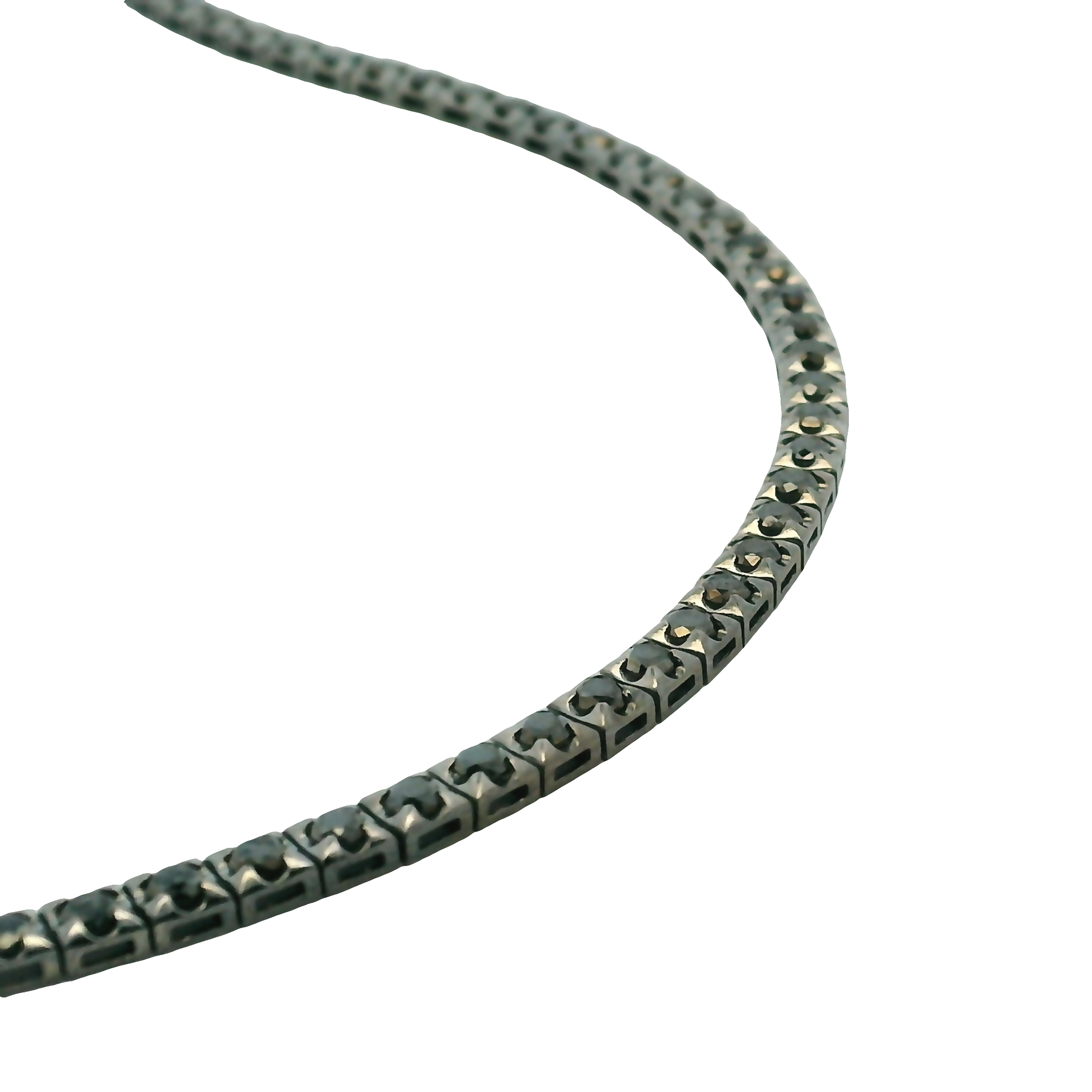 BLACK DIAMONDS TENNIS BRACELET
