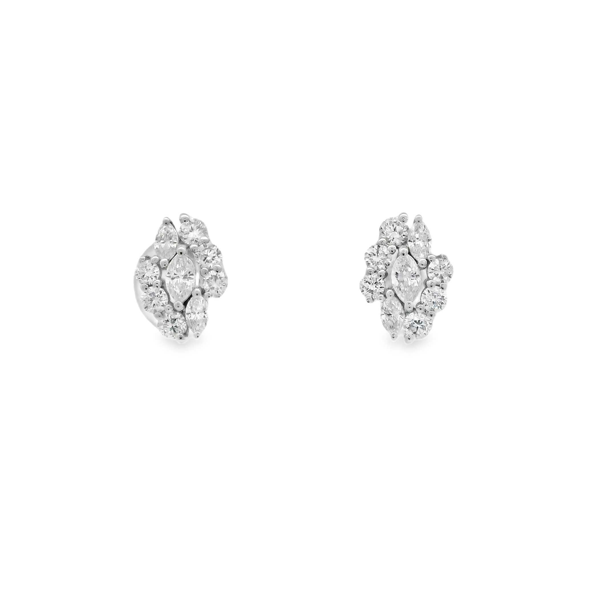 RHOMBUS DIAMOND STUDS