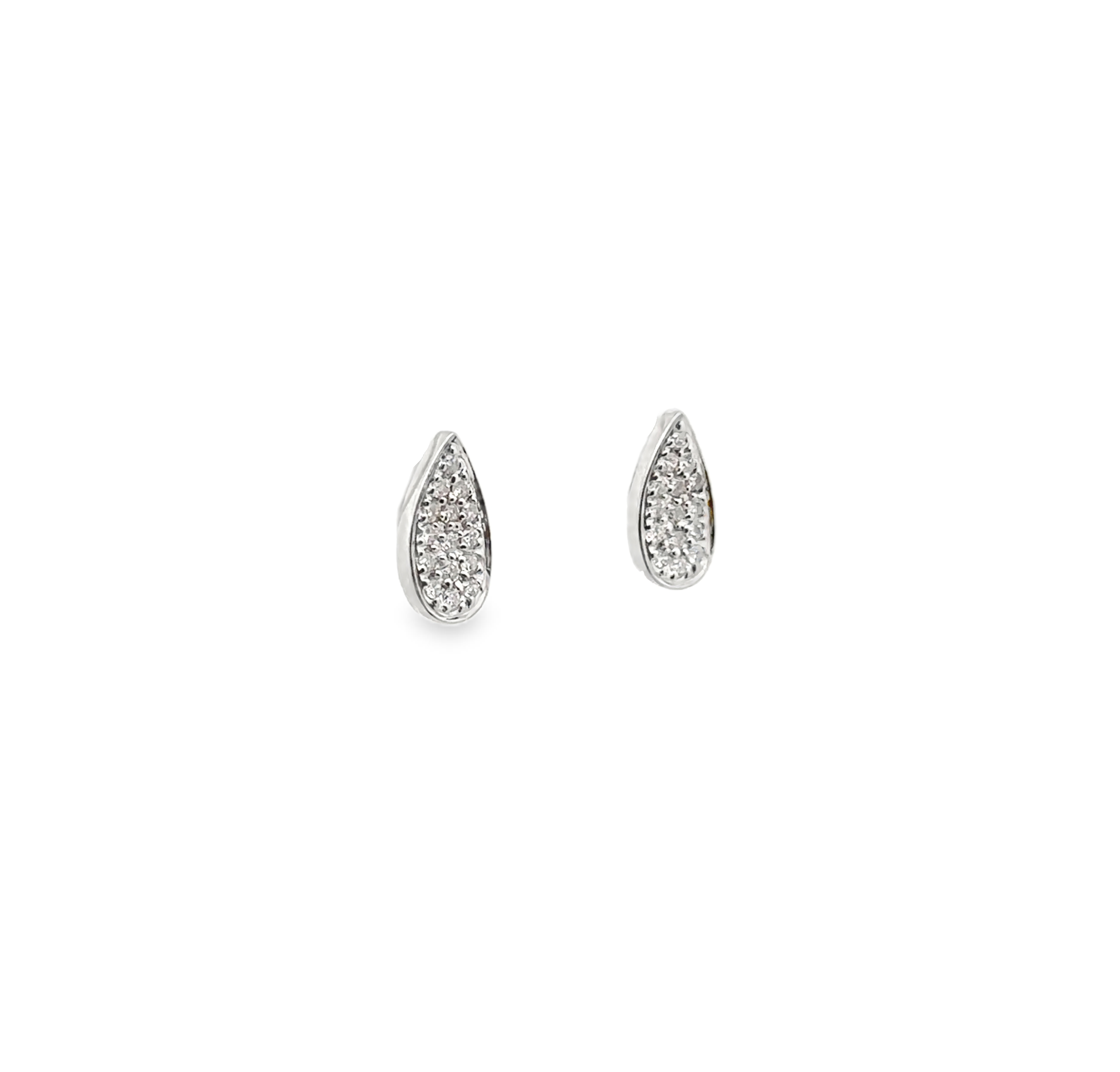 TEAR-DROP DIAMOND STUDS