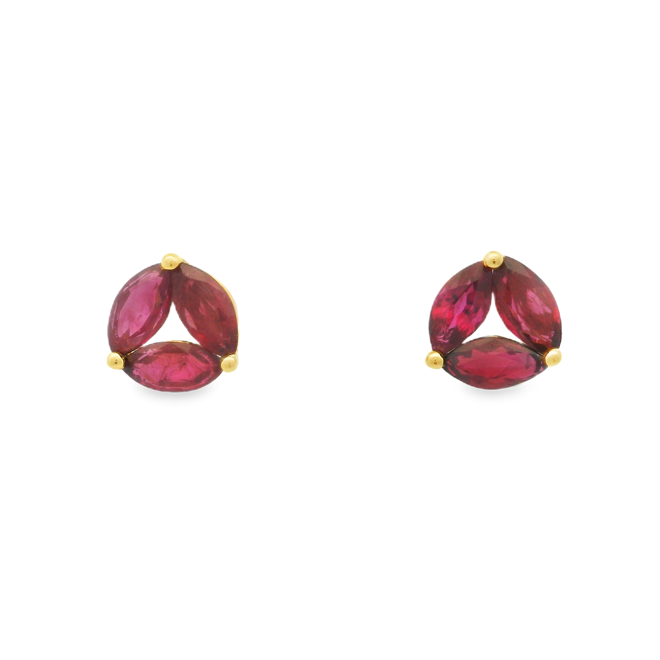 RUBY ROUNDED STUDS