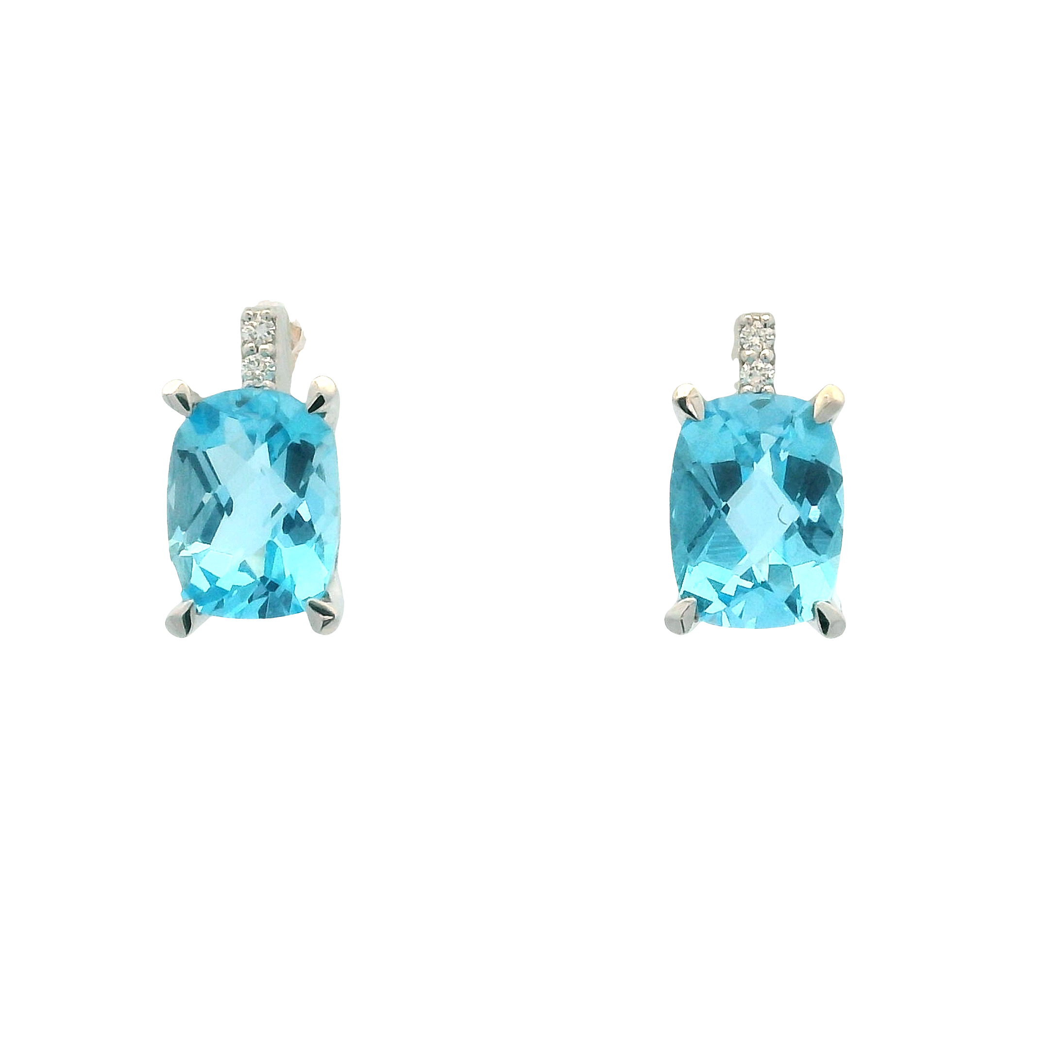 BLUE TOPAZ STUDS