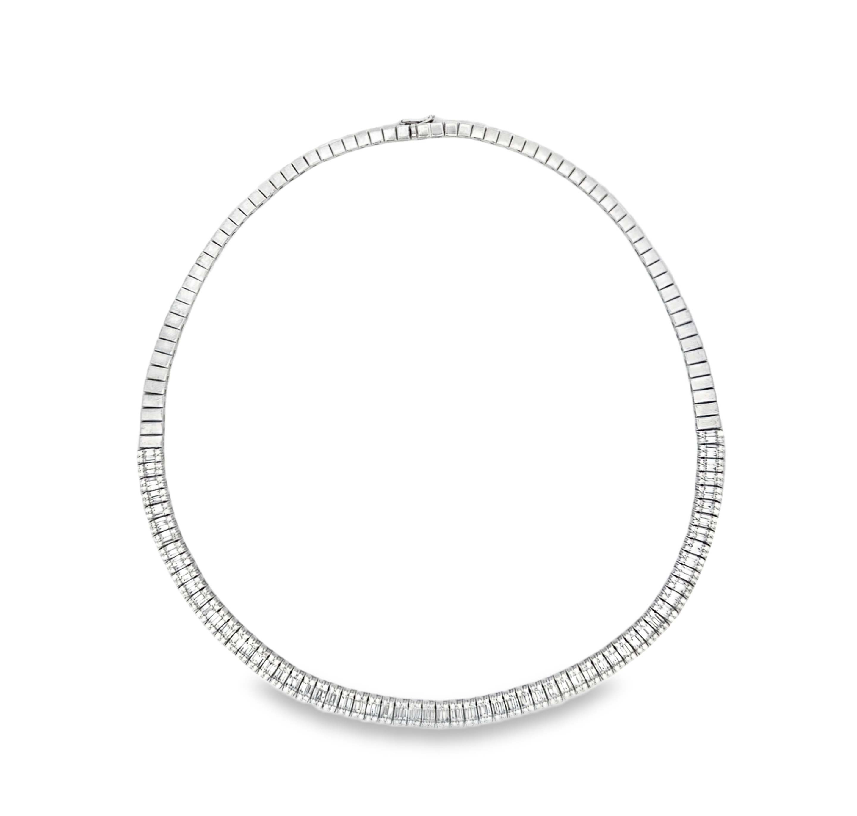 BAGUETTE HALF NECKLACE