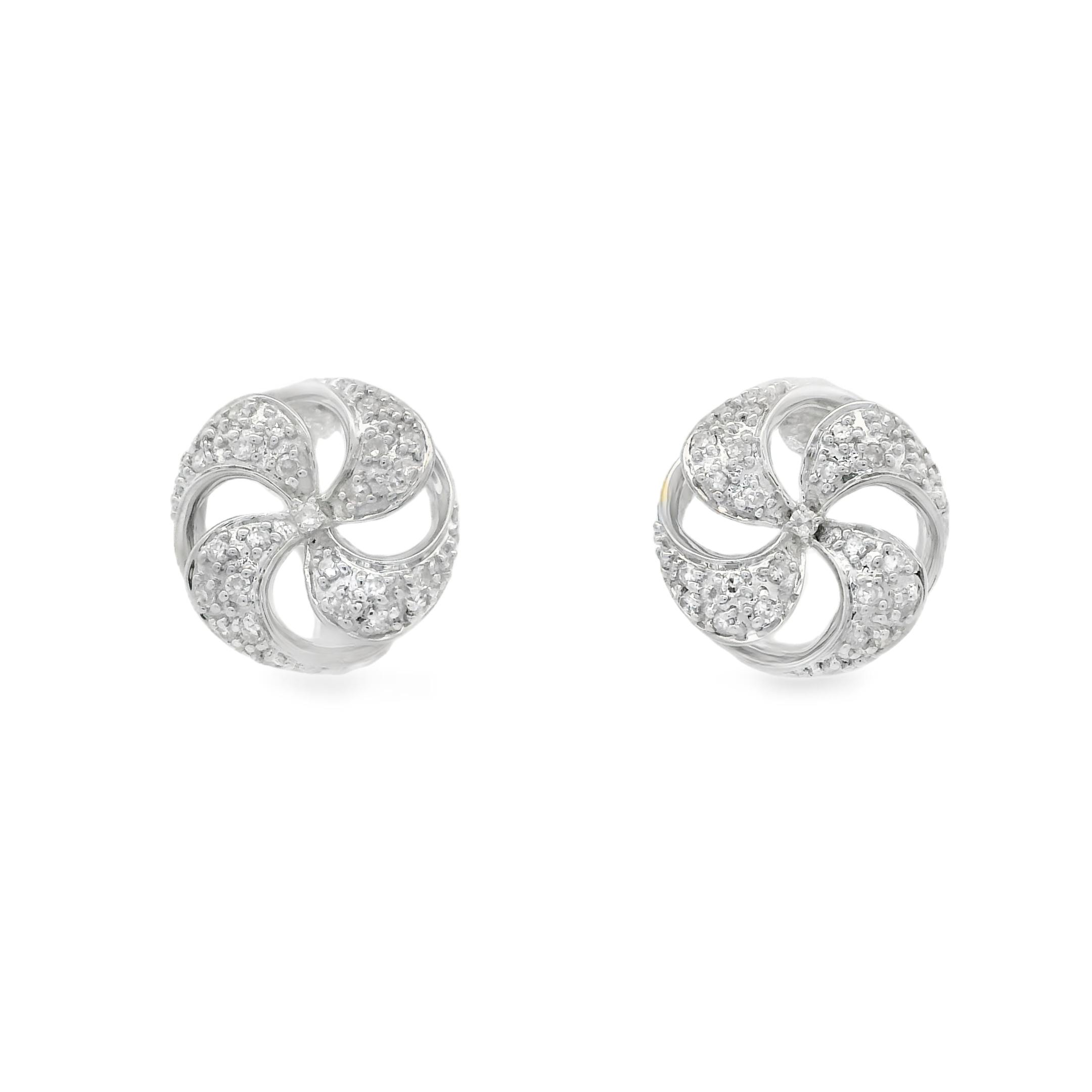 TWIST DIAMOND STUDS