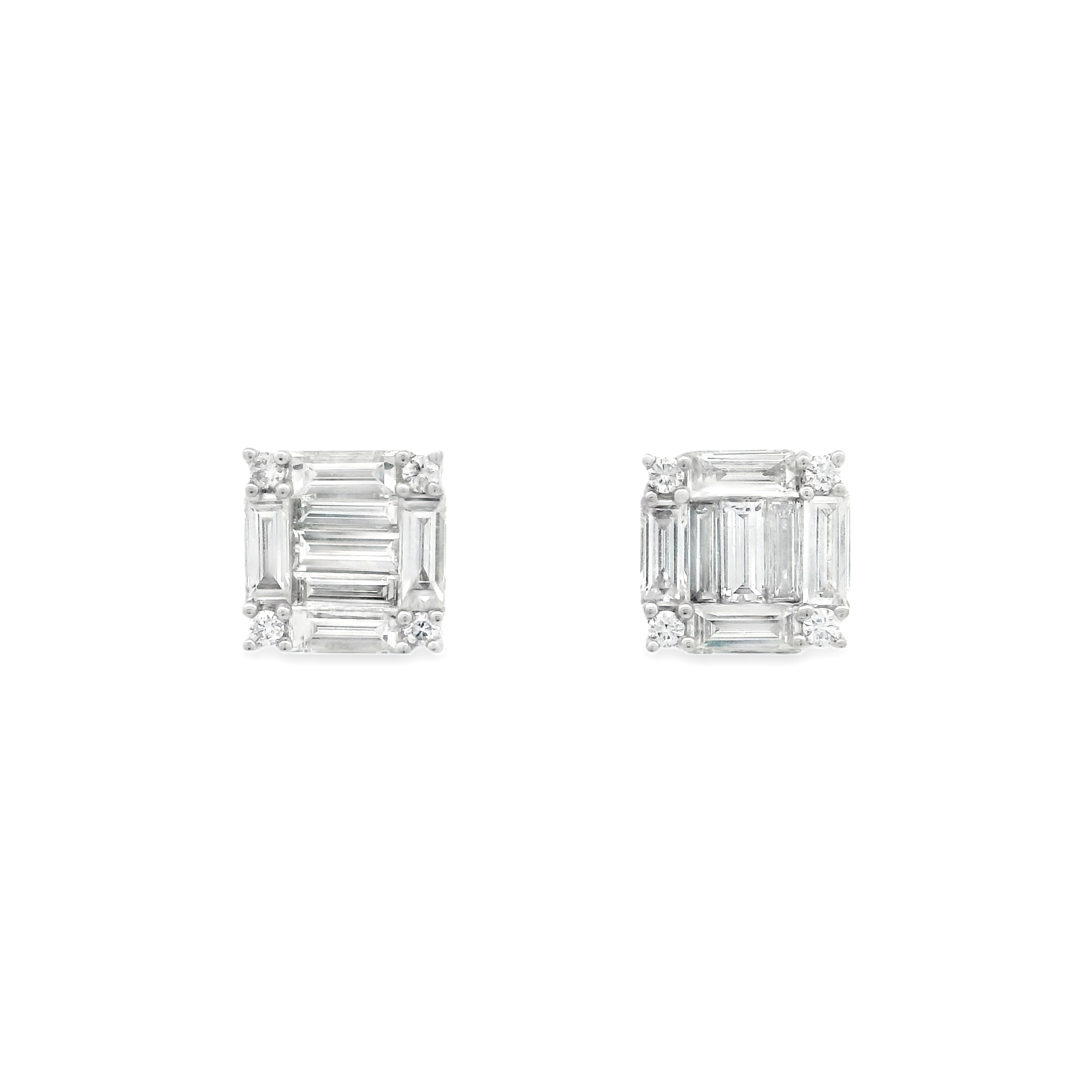 BAGUETTE DIAMOND STUDS