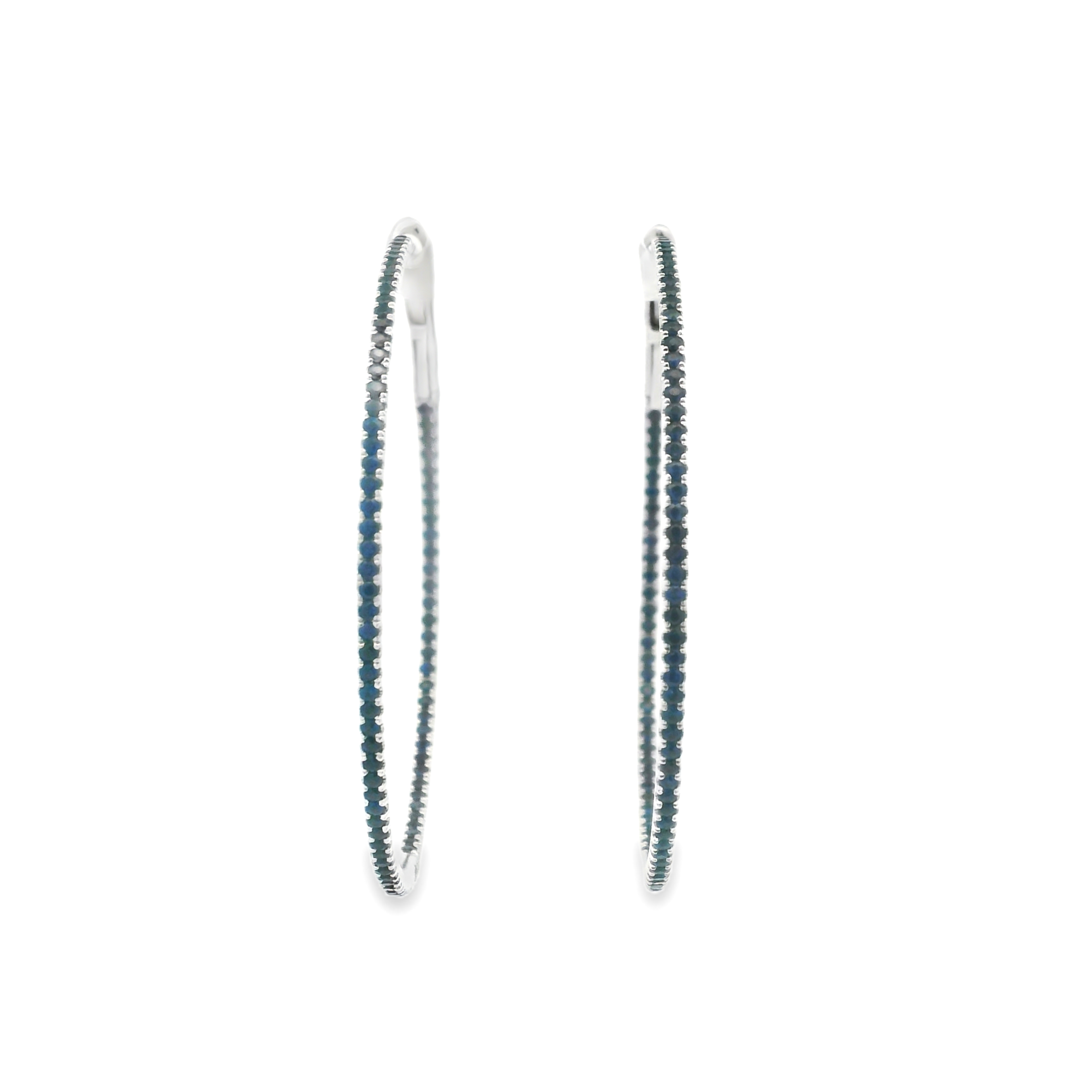 HELIX HOOPS SAPPHIRES