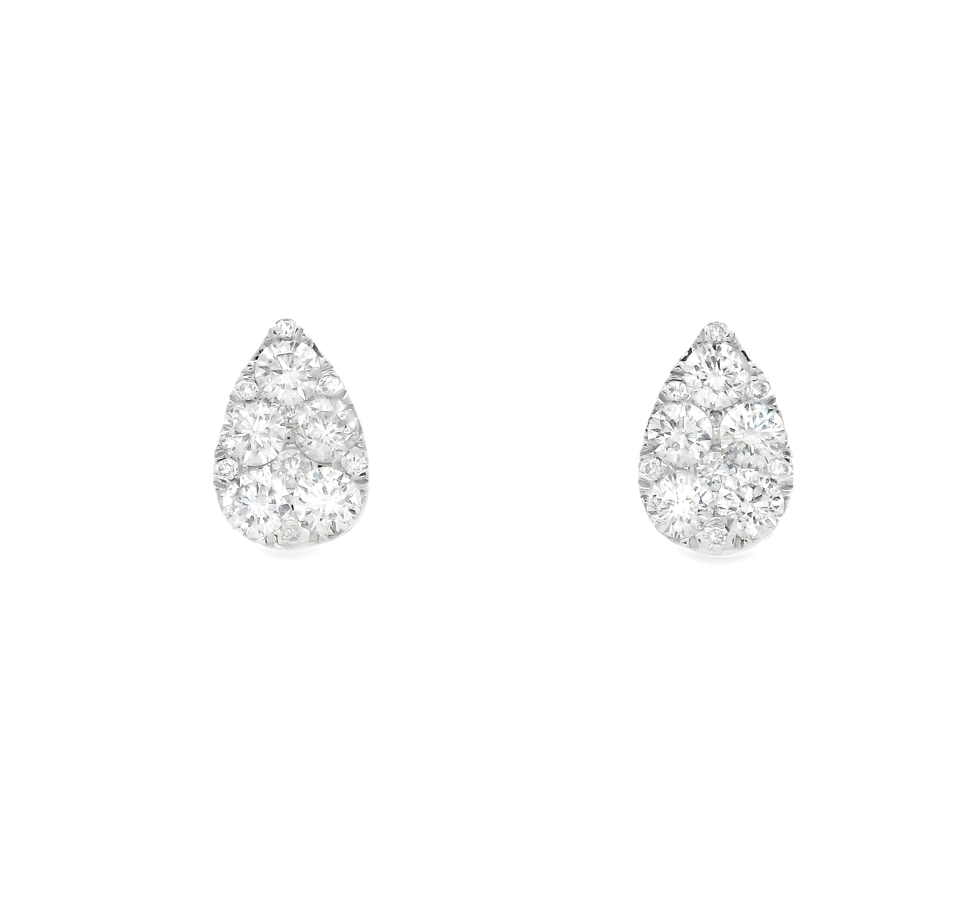 TEAR-DROP DIAMOND STUDS