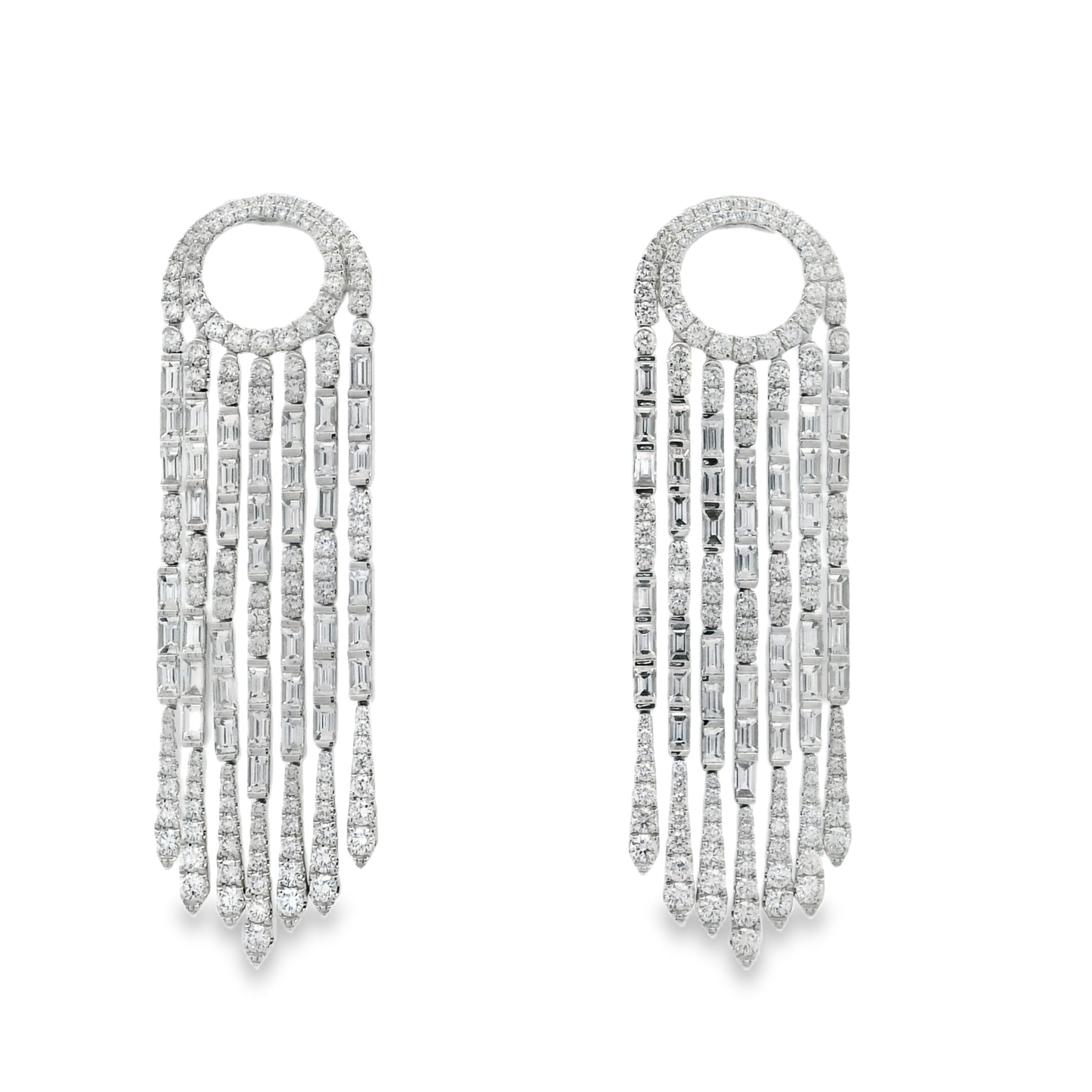 DECO CASCADE DIAMOND EARRINGS