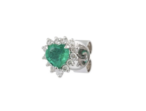 HEARTED EMERALD PIERCING