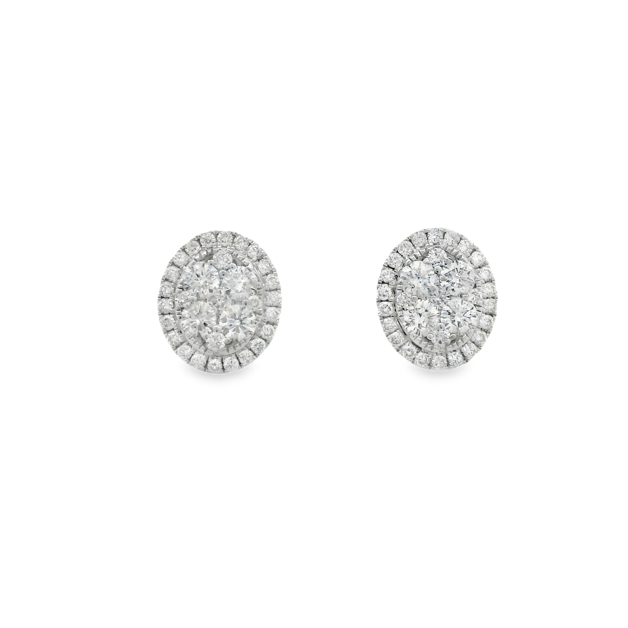 OVAL DIAMOND STUDS