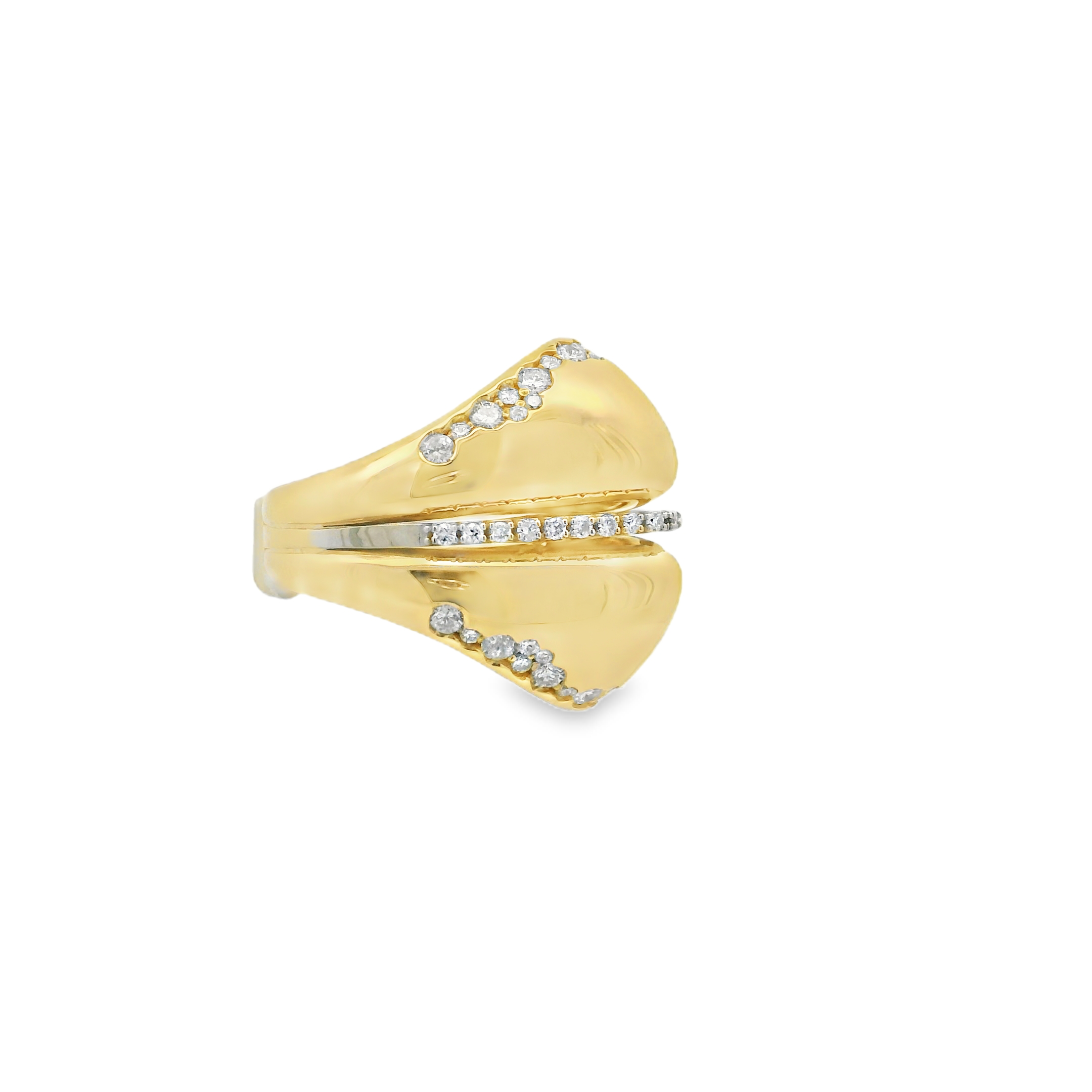 CHUNKY GOLDEN DIAMOND RING