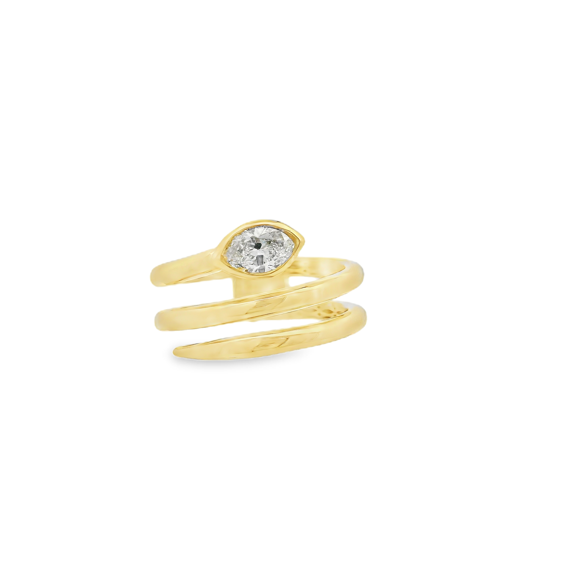 SPIRAL GOLDEN RING