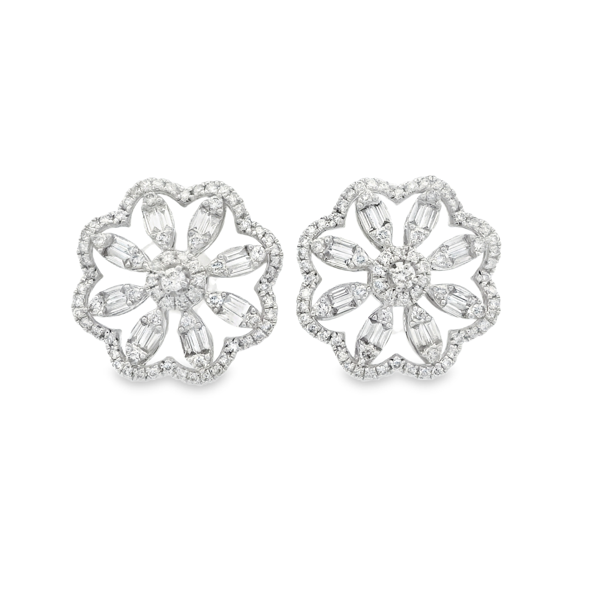 FLOWER DIAMOND EARRINGS
