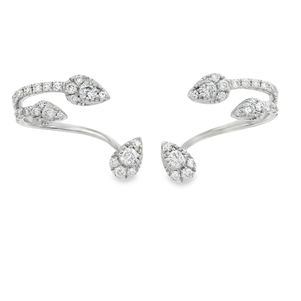LEAF DIAMOND EARRINGS