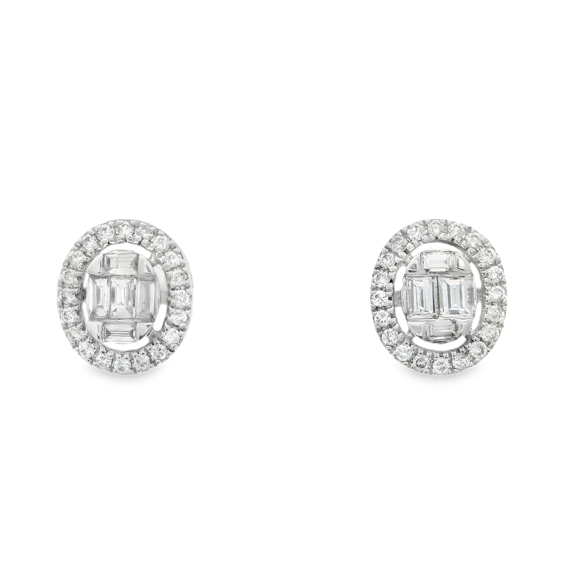 OVAL DIAMOND STUDS