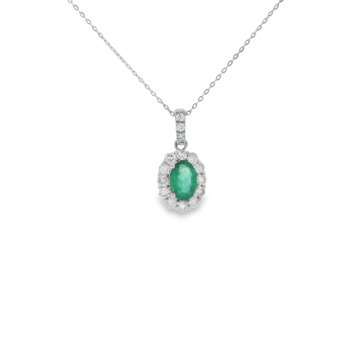 OVAL EMERALD PENDANT