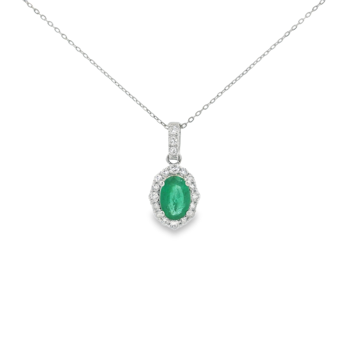 OVAL EMERALD PENDANT