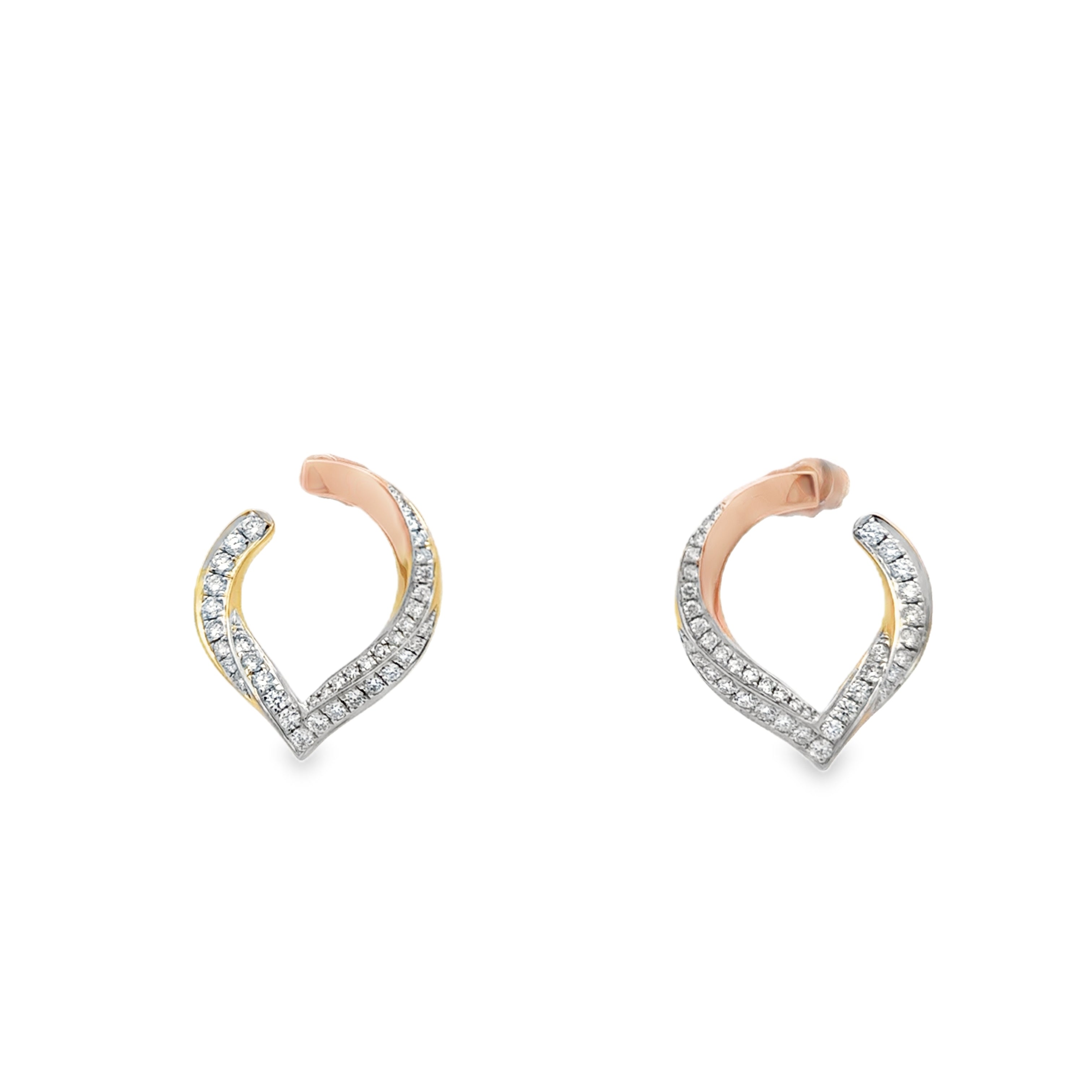 PEAR LUM ROSE EARRINGS