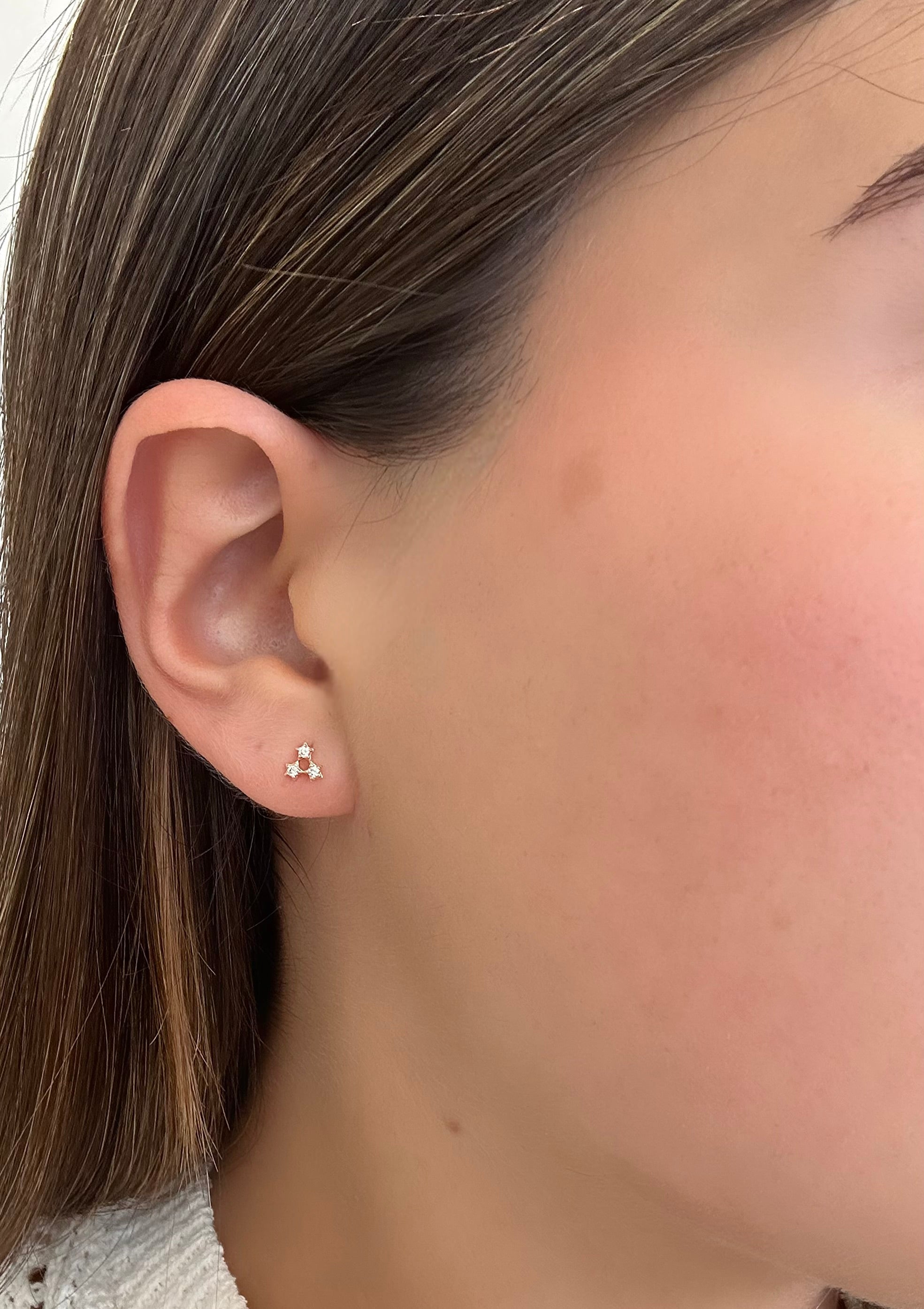 THREE STAR EARRINGS