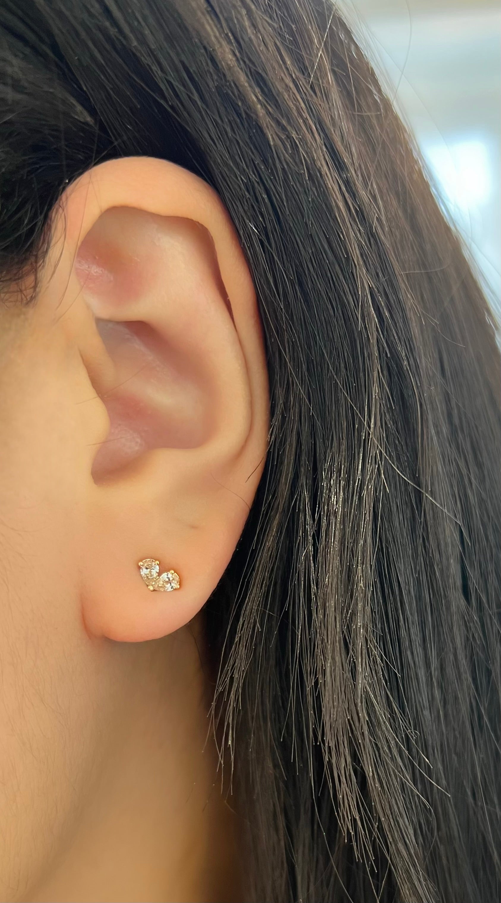 DOUBLE MINI TEARDROP EARRINGS