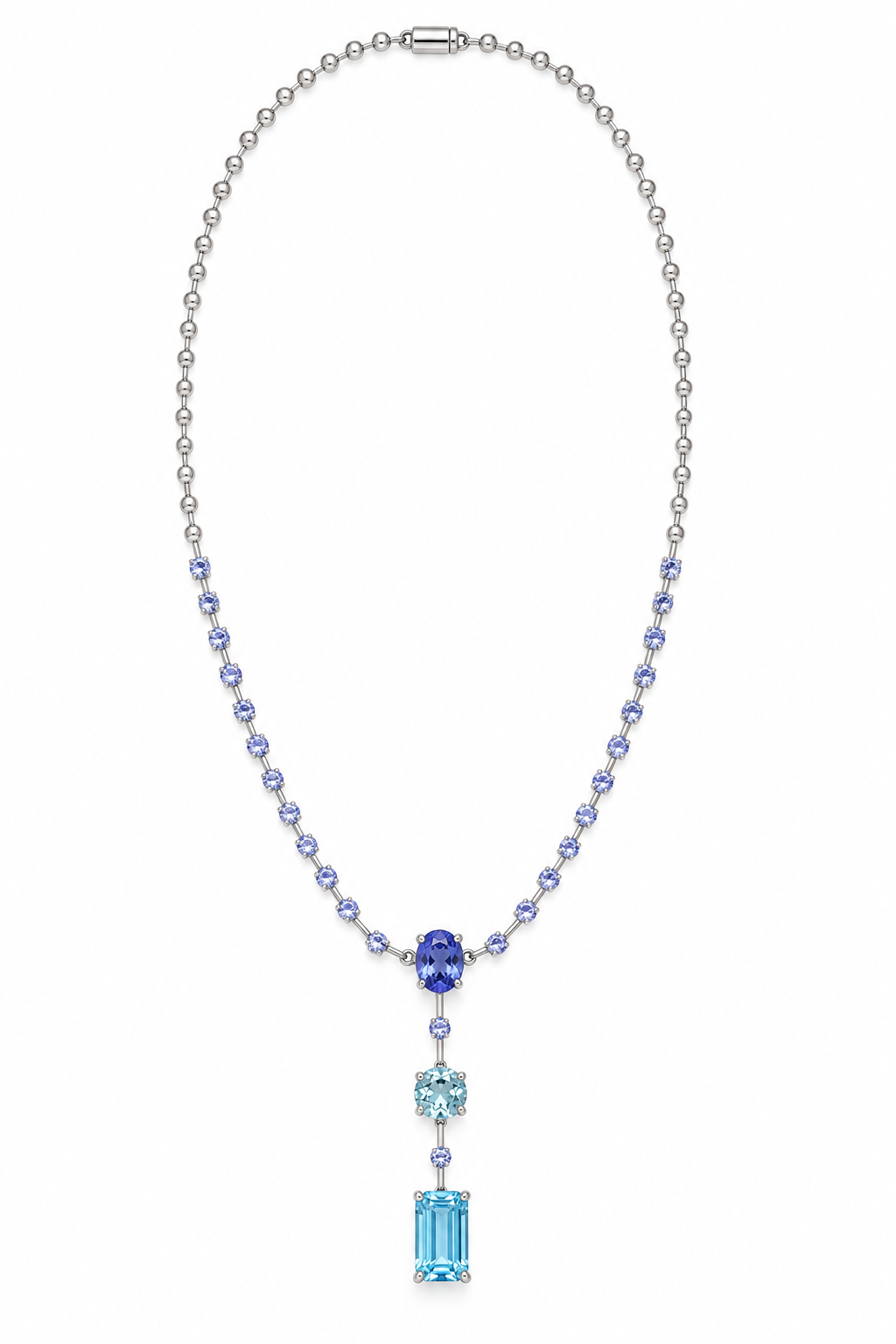 TANZANITE LARIAT NECKLACE