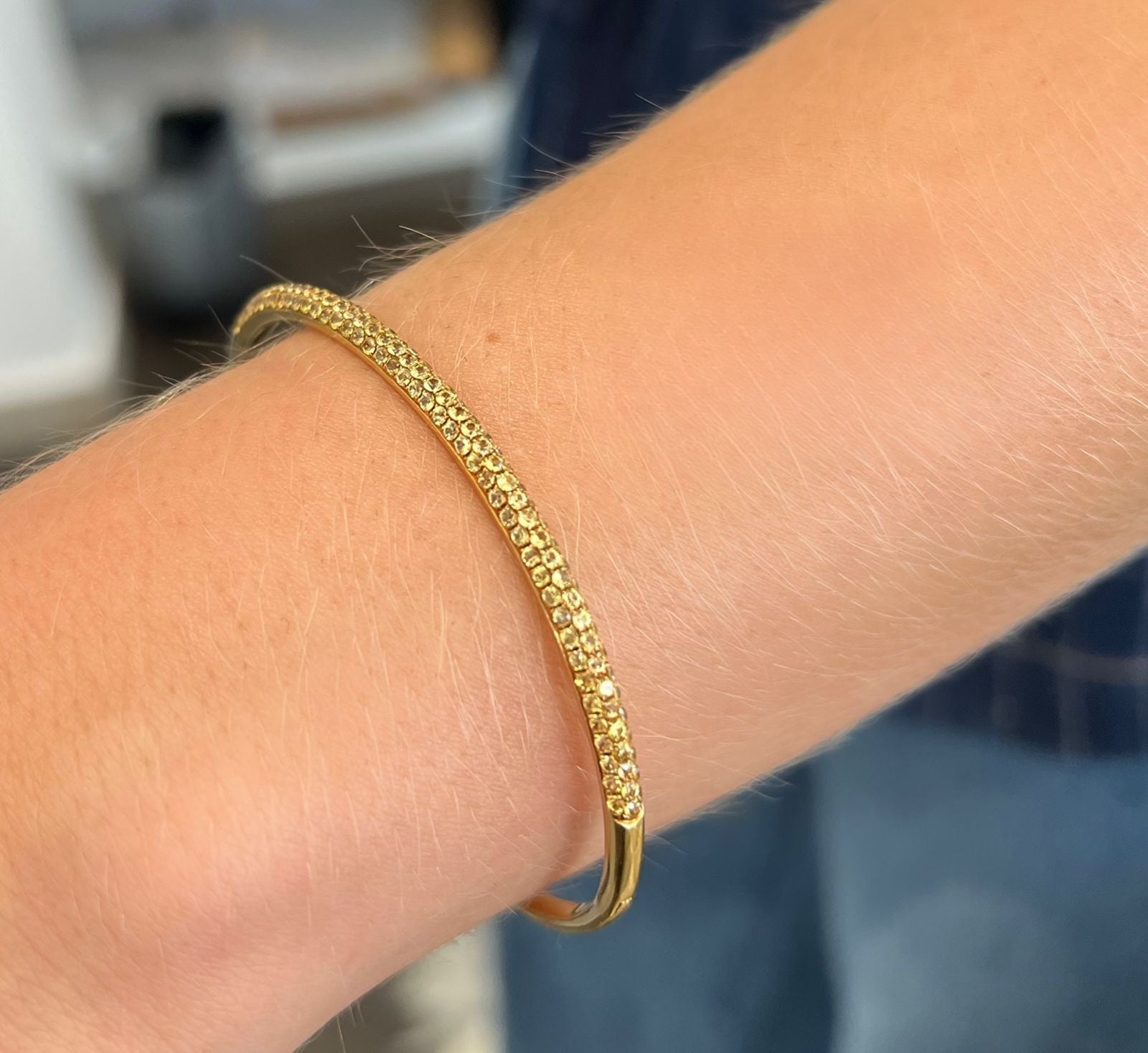 YELLOW SAPPHIRE BANGLE