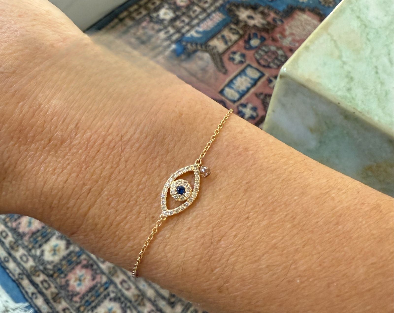EVIL EYE LARGE BROWN DIAMONDS