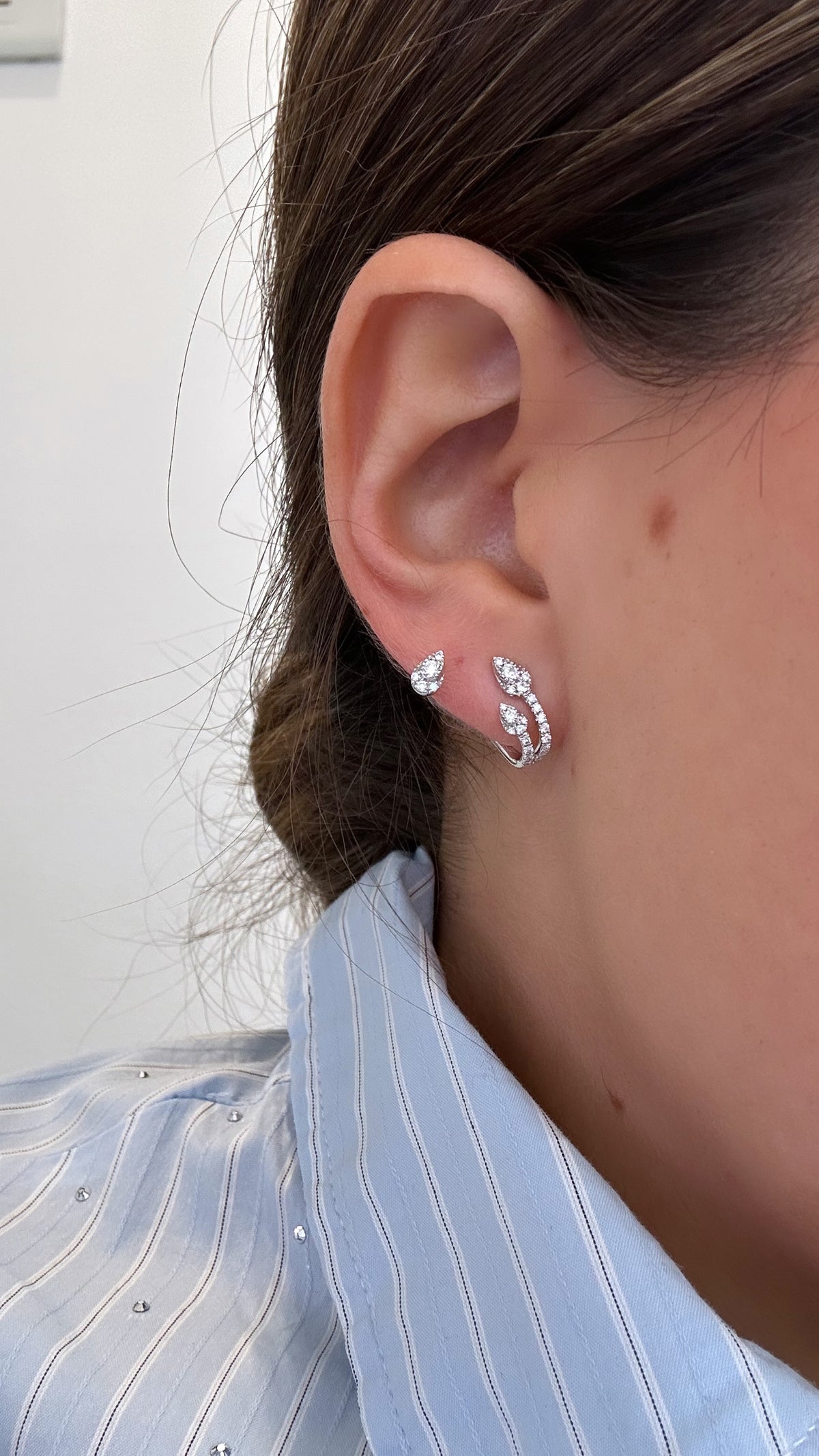 LEAF DIAMOND EARRINGS