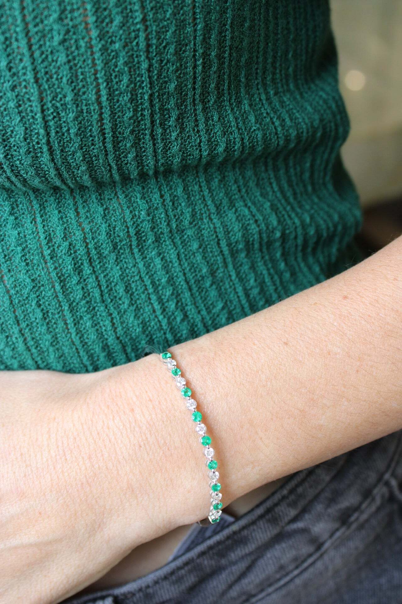 WILLOW BANGLE EMERALDS