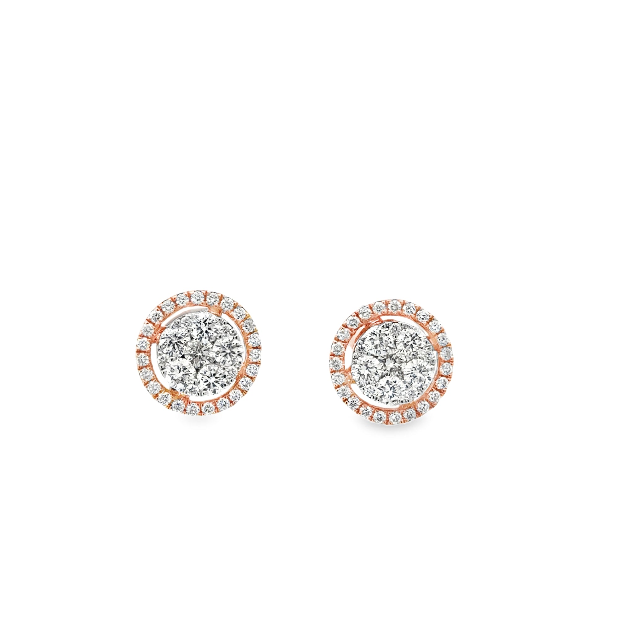 DOUBLE FRAME CLUSTER EARRINGS
