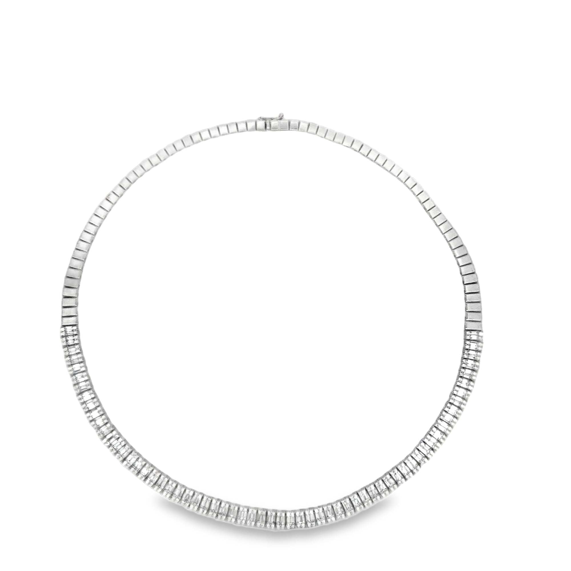 BAGUETTE HALF NECKLACE