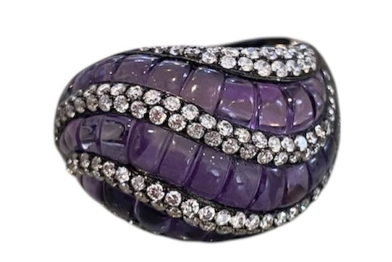 AMATISTA SPIRAL RING