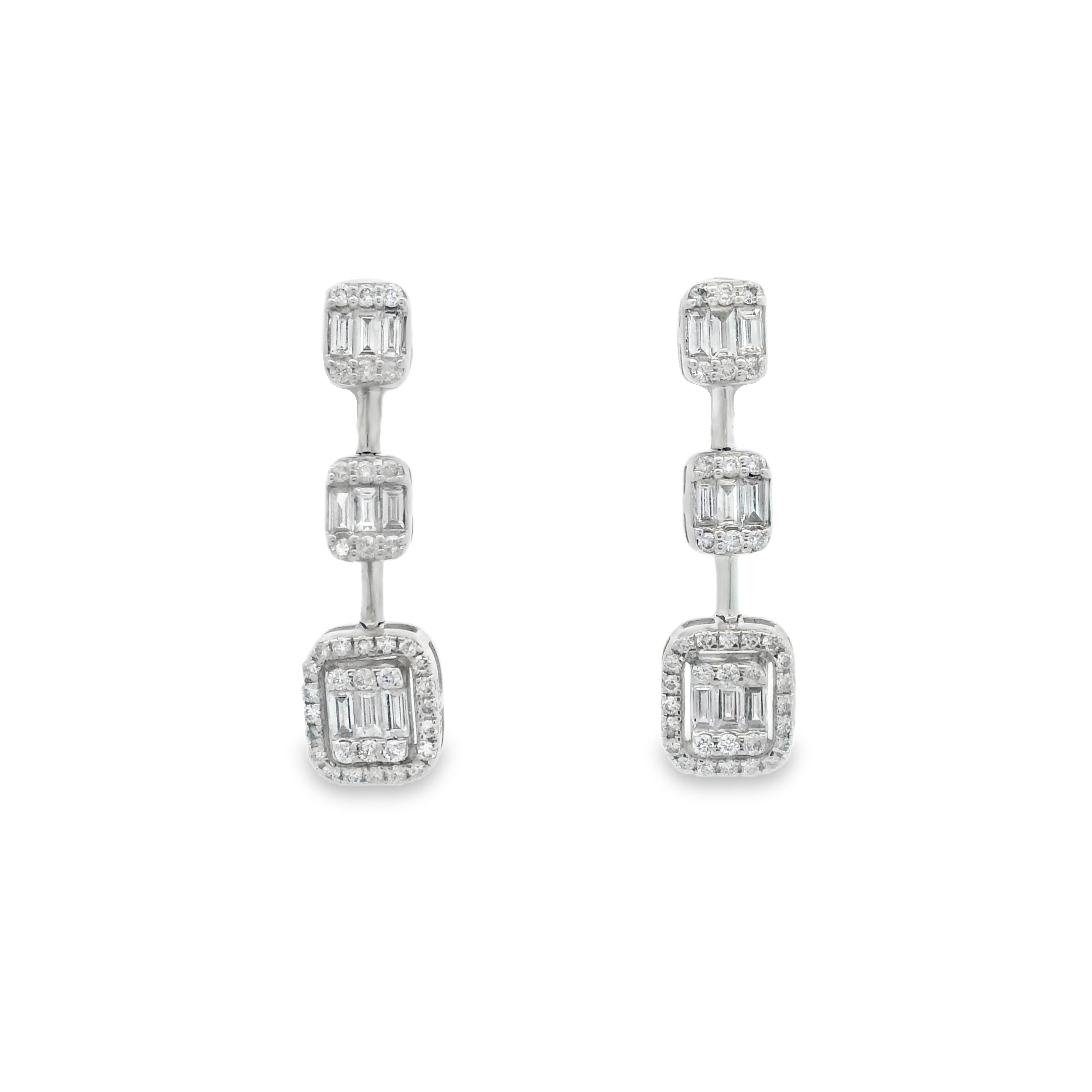 BAGUETTE DIAMOND EARRINGS