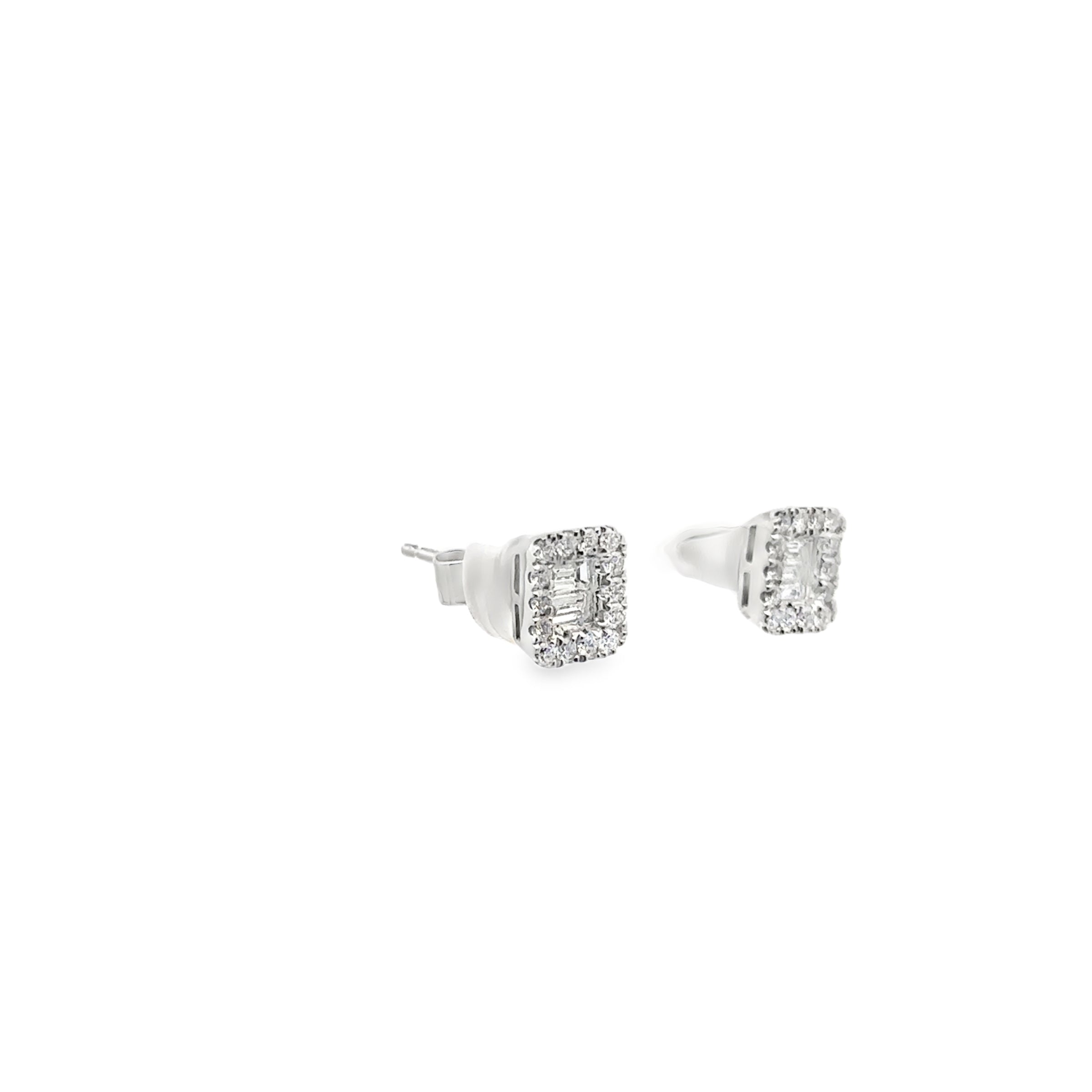 BAGUETTE DIAMOND STUDS