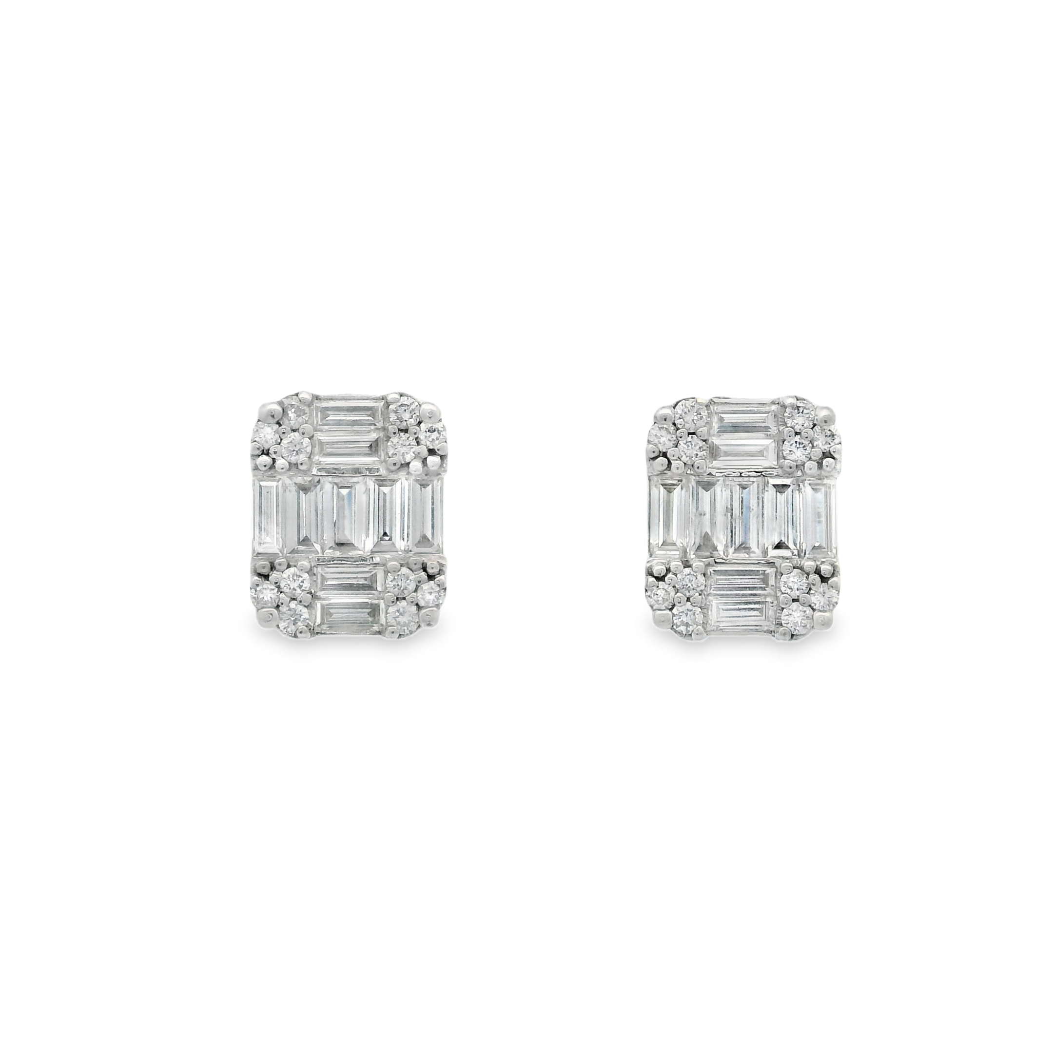 BAGUETTE DIAMOND STUDS