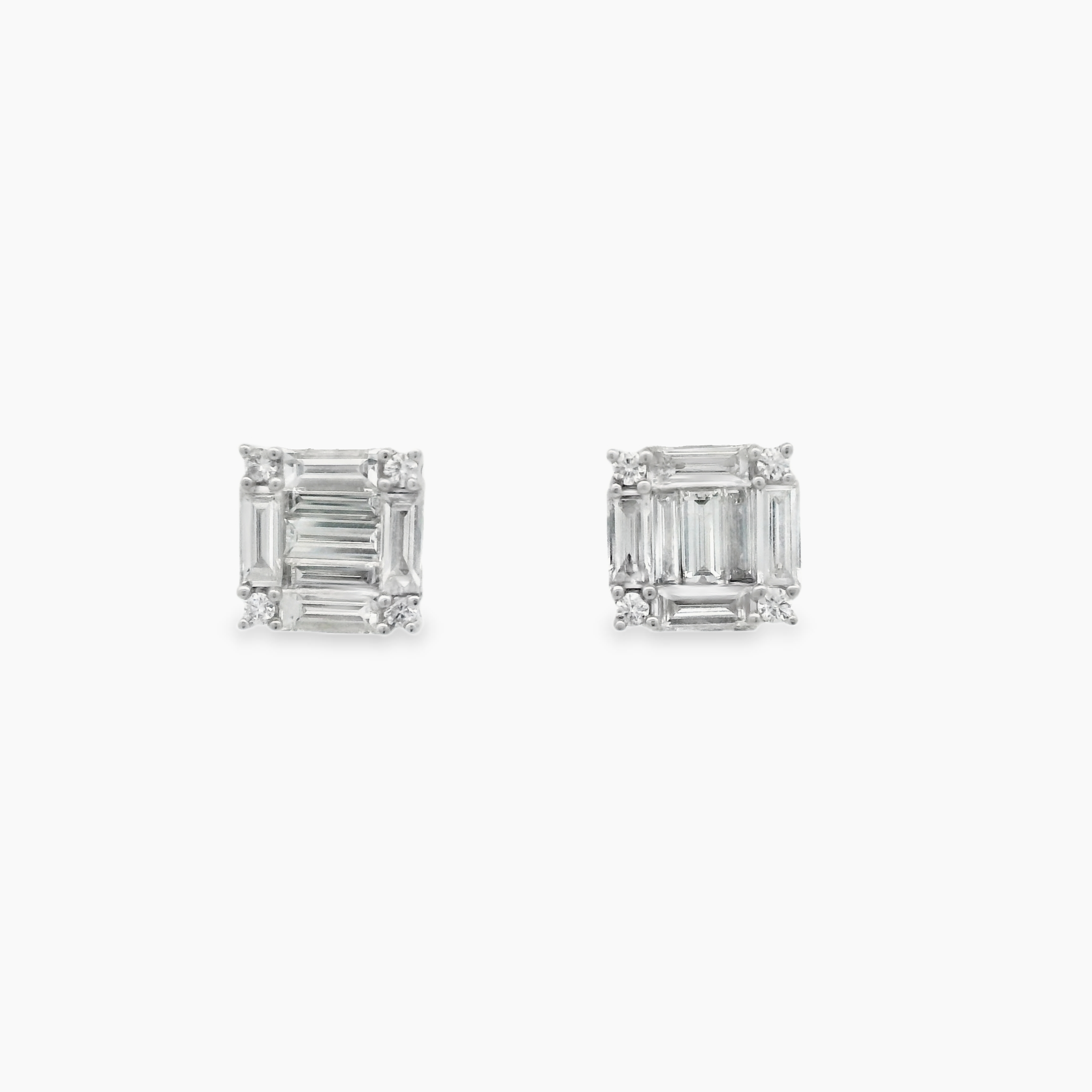 BAGUETTE DIAMOND STUDS
