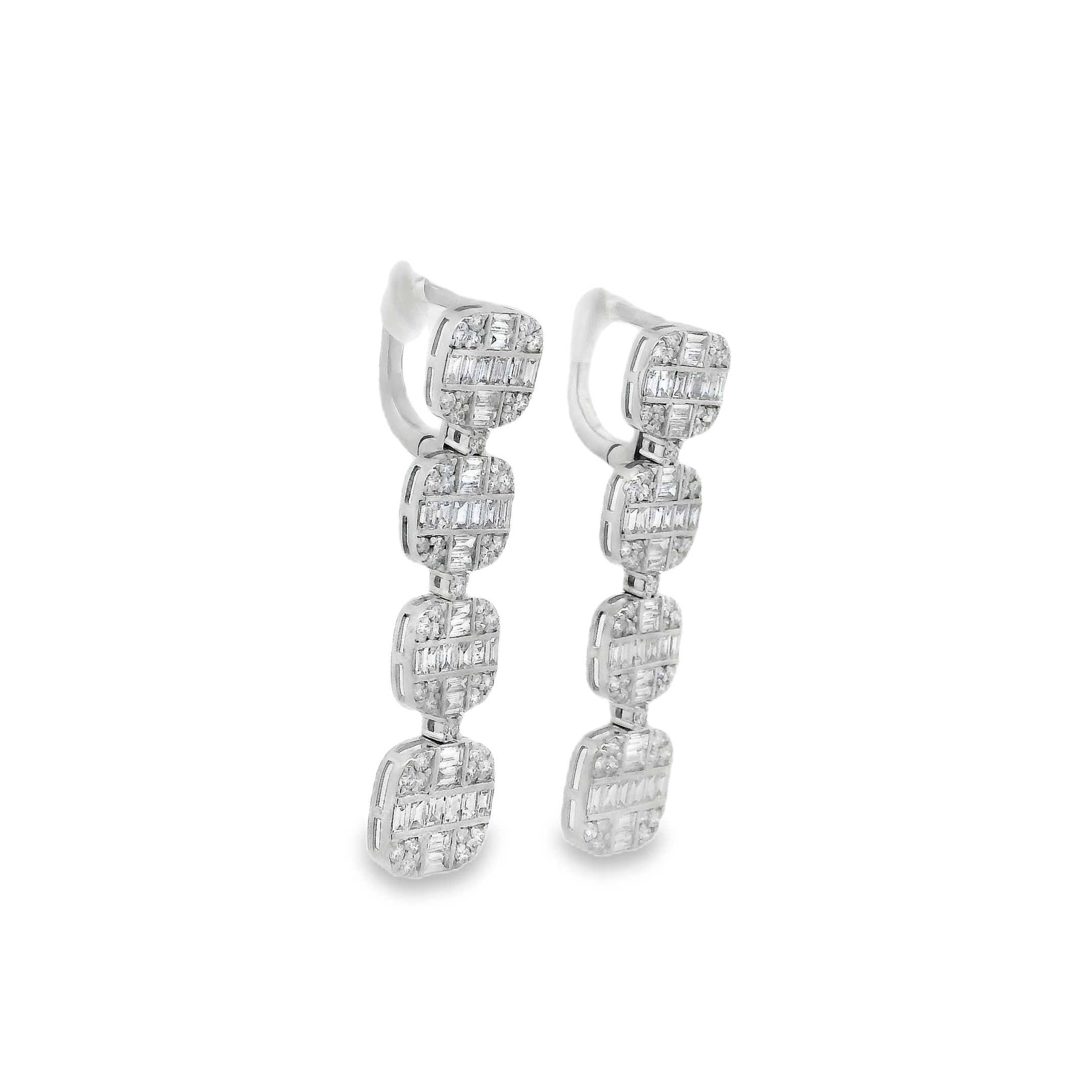 BAGUETTE LONG EARRINGS