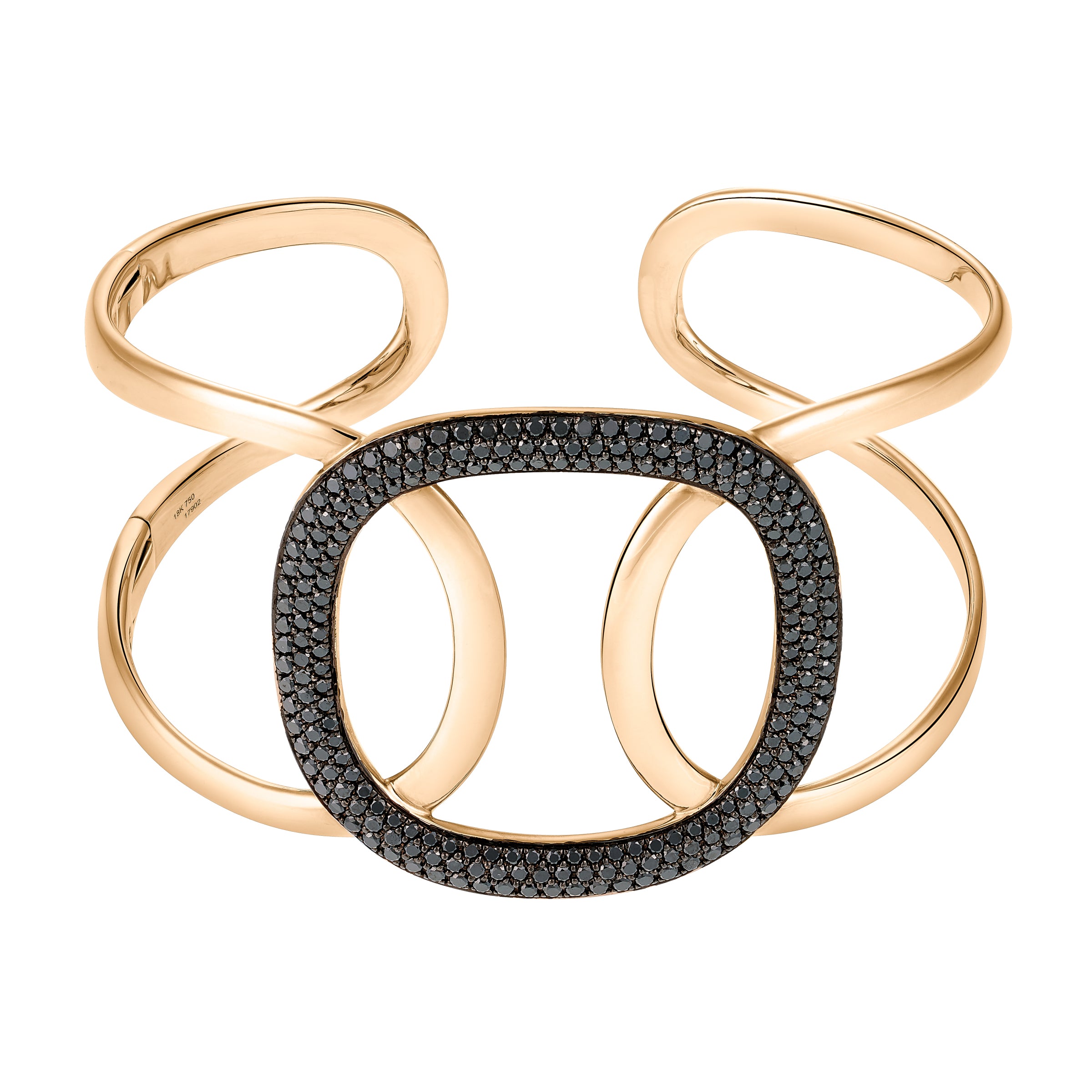 BLACK DIAMOND ROSE CUFF