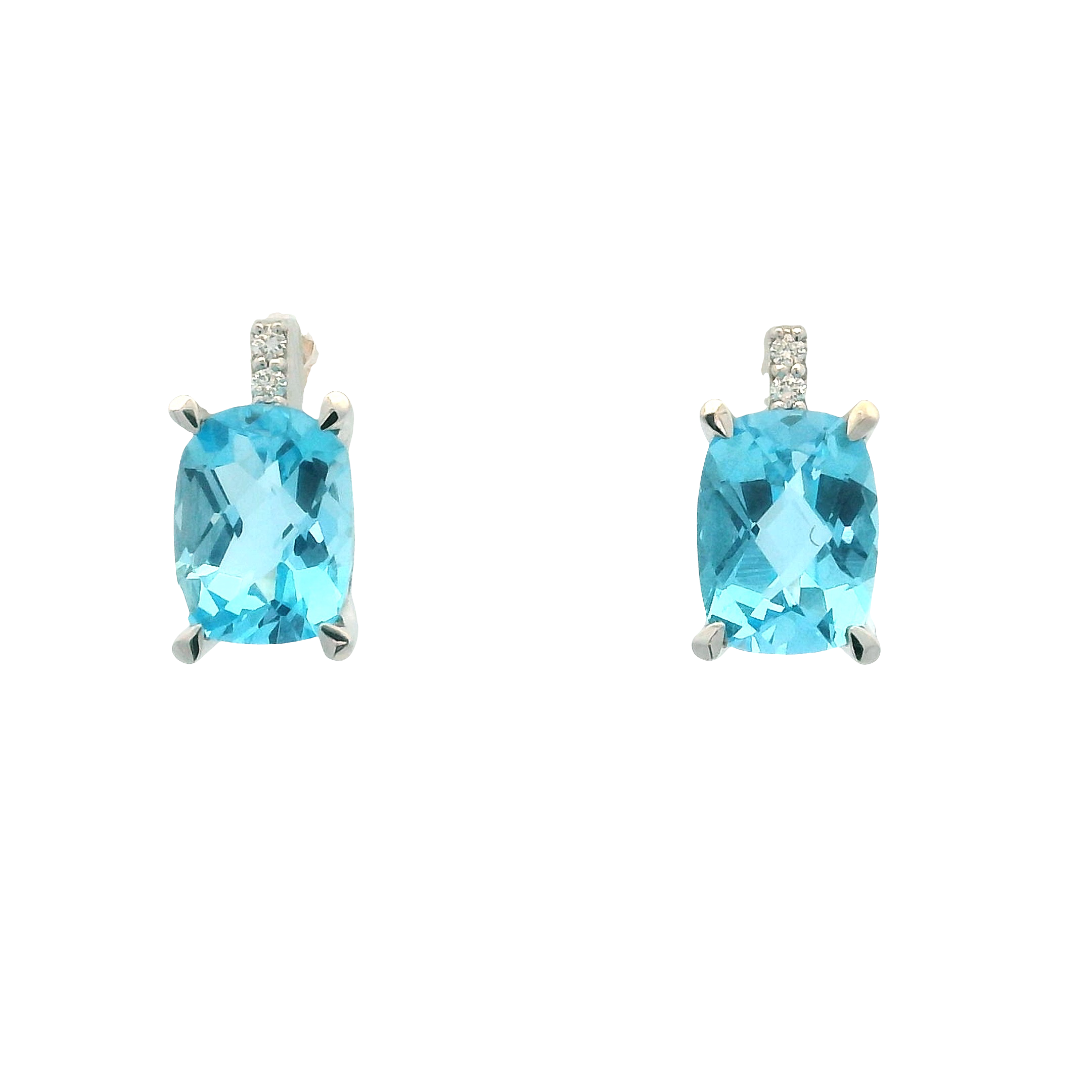 BLUE TOPAZ STUDS