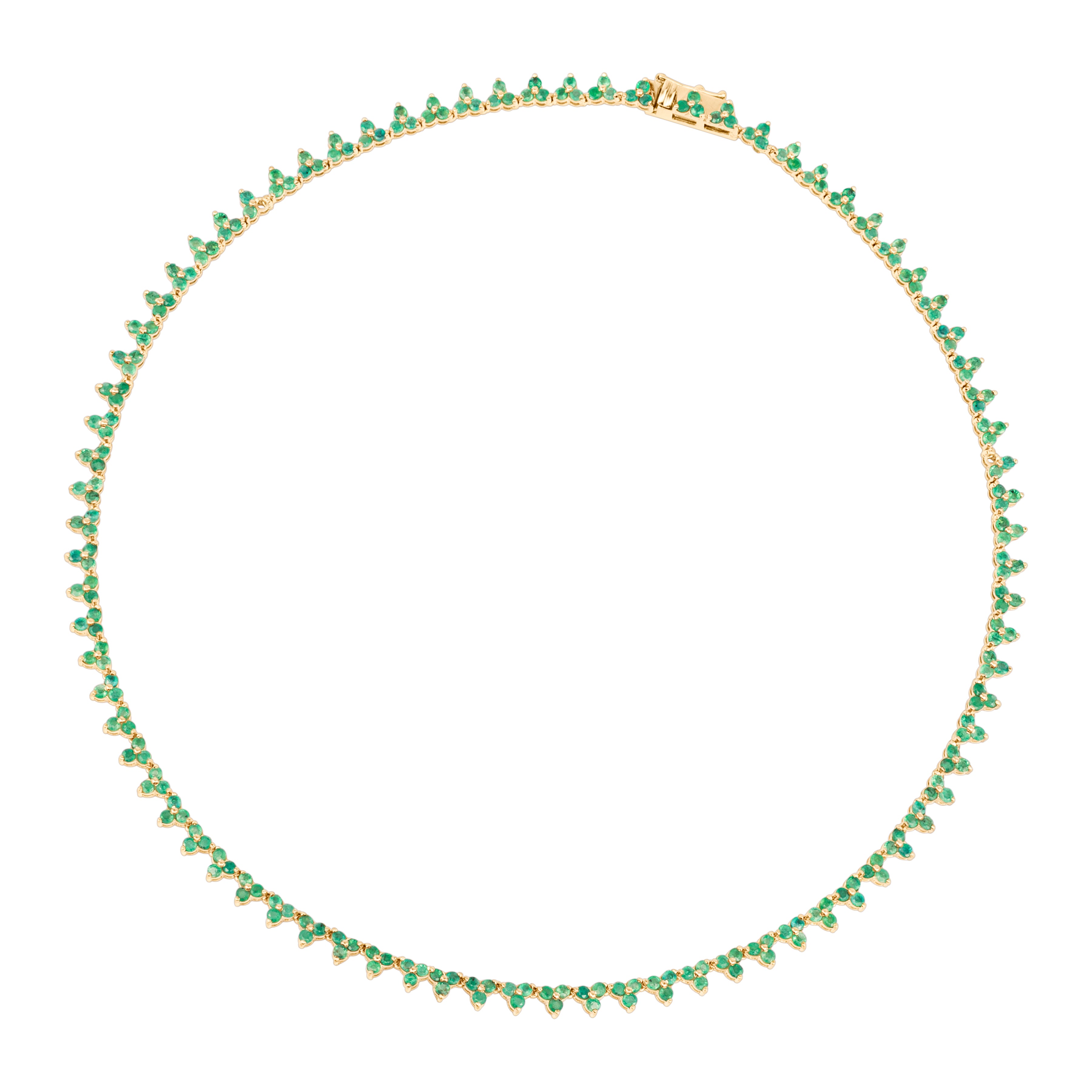 TRIPLE EMERALD FULL NECKLACE