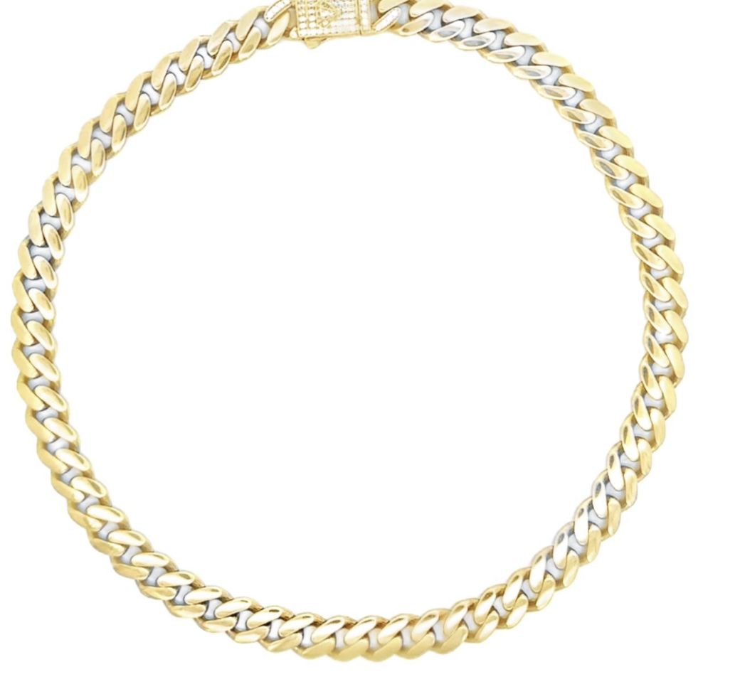 CHAIN NECKLACE WITH DIAMONDS