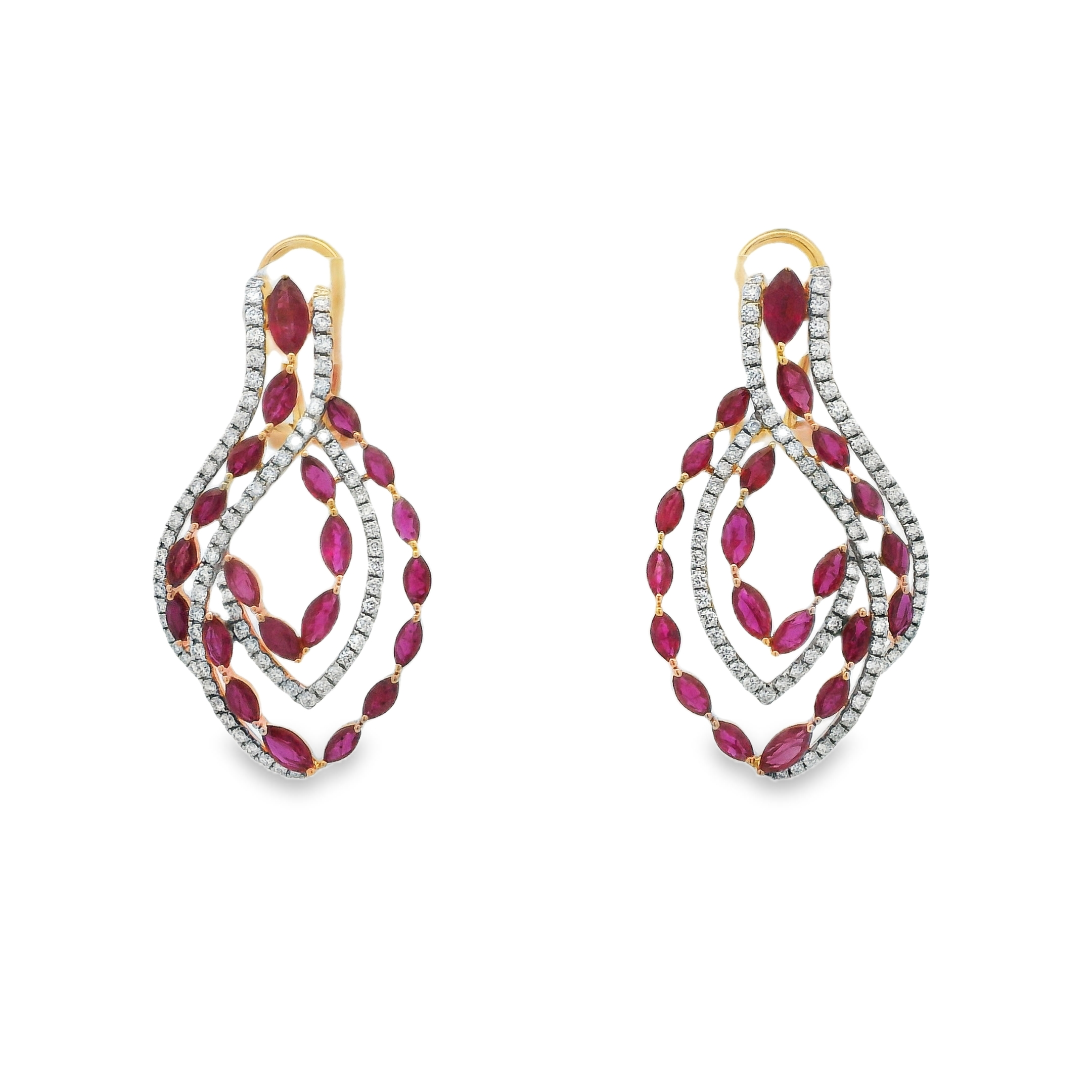 CRIMSOM CASCADE EARRINGS