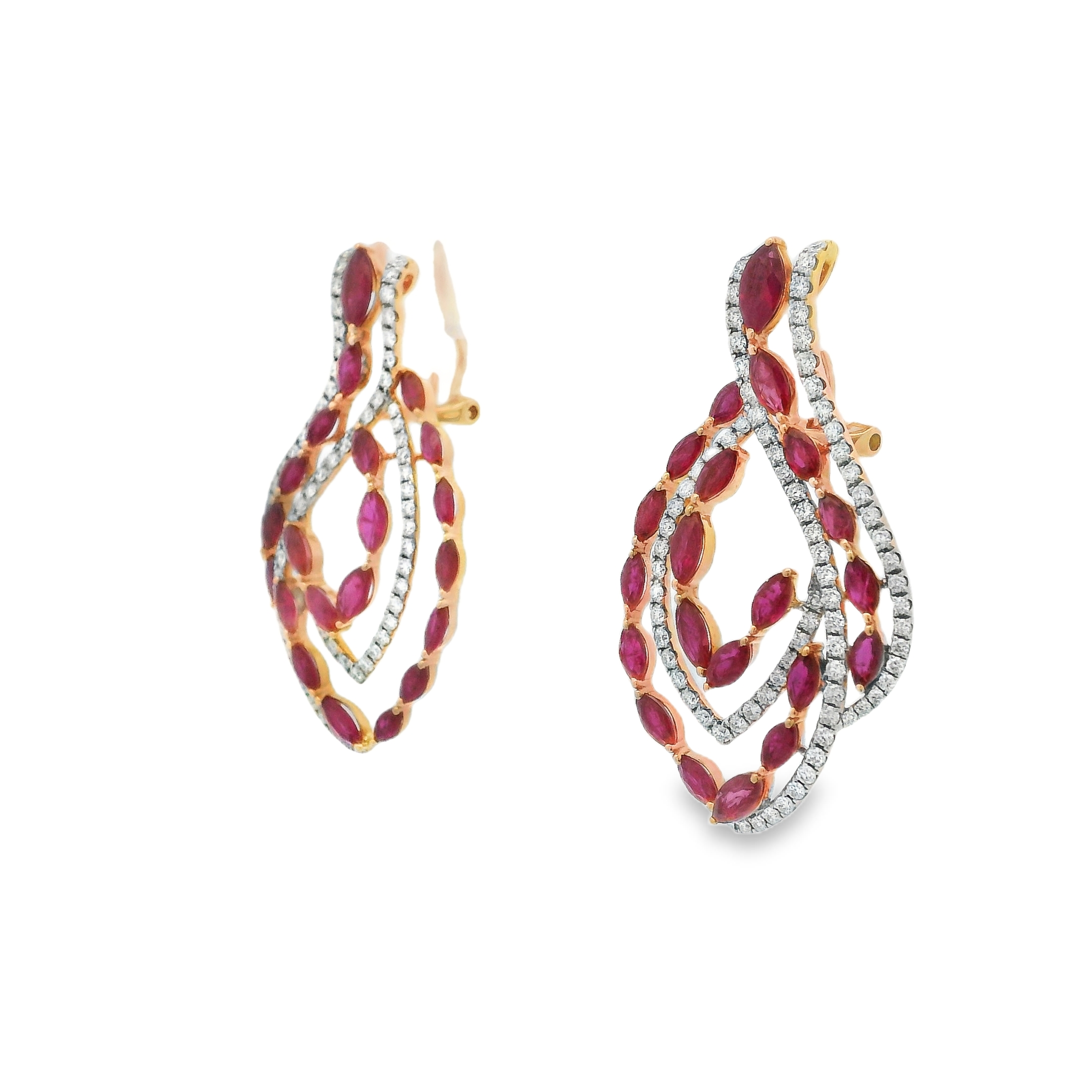 CRIMSOM CASCADE EARRINGS