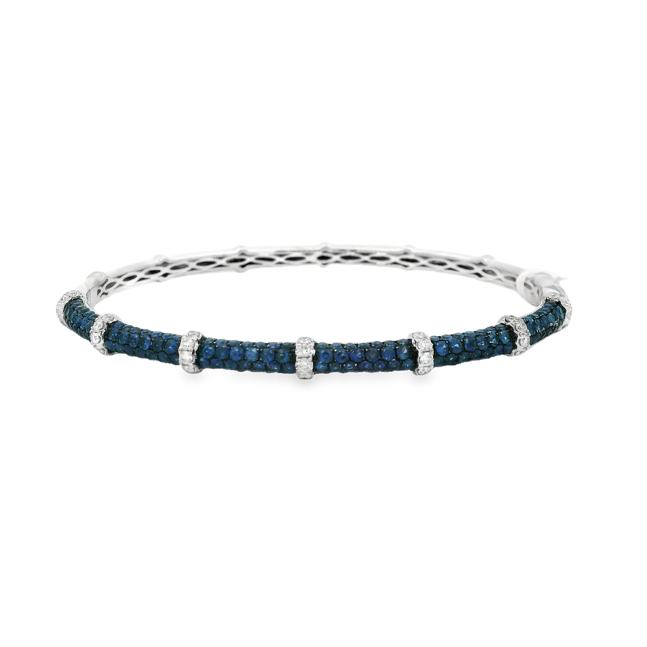 DIAMOND AND SAPPHIRE BANGLE